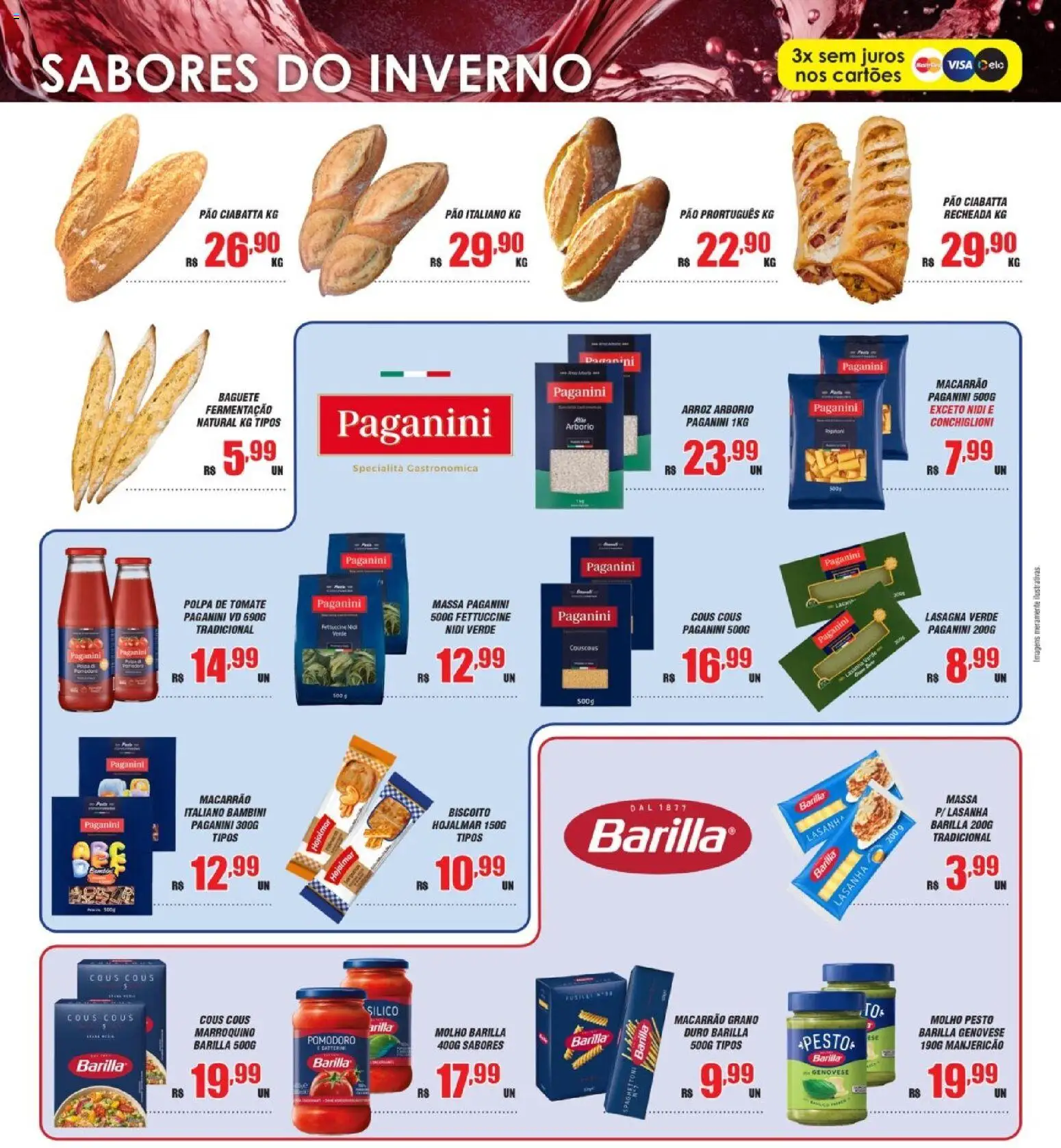 Violeta Supermercados Folheto - válido de 09.06.2026 | Página: 13 | Produtos: Manjericão, Biscoito, Massa, Lasanha