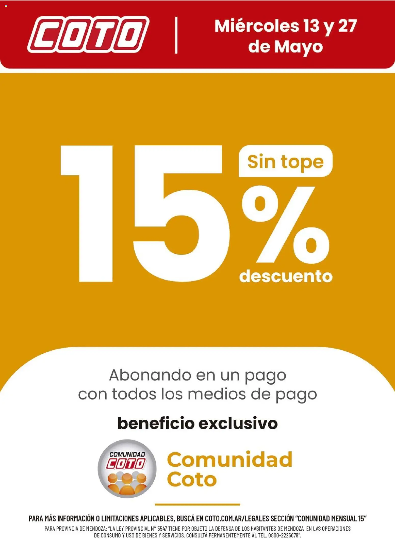 Coto - Comunidad Mayo │ válido desde el 13.05.2026 | Página: 1
