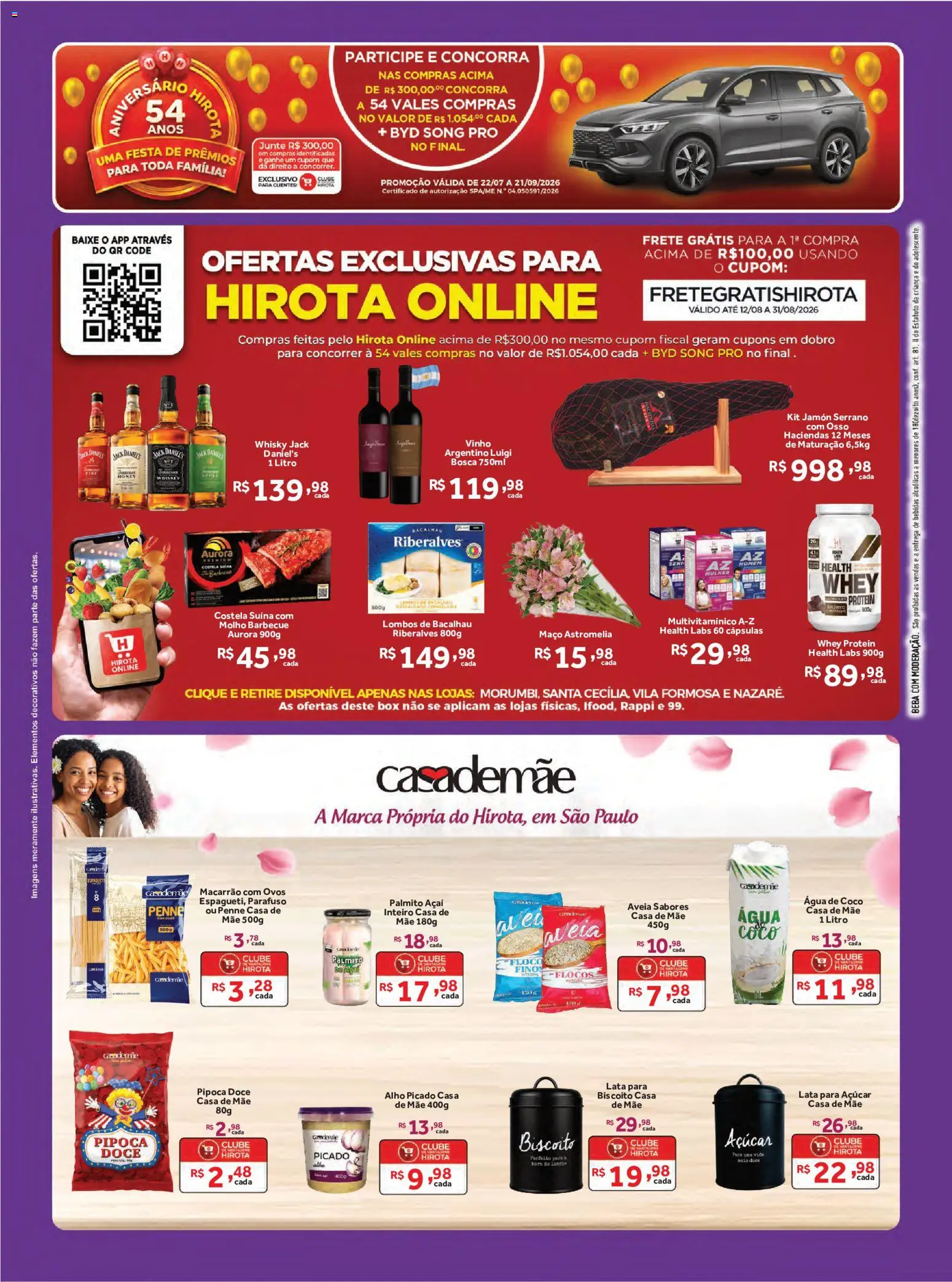 Hirota Food Folheto - válido de 12/08/2026 | Página: 8 | Produtos: Água de coco, Multivitamínico, Bebidas, Pipoca