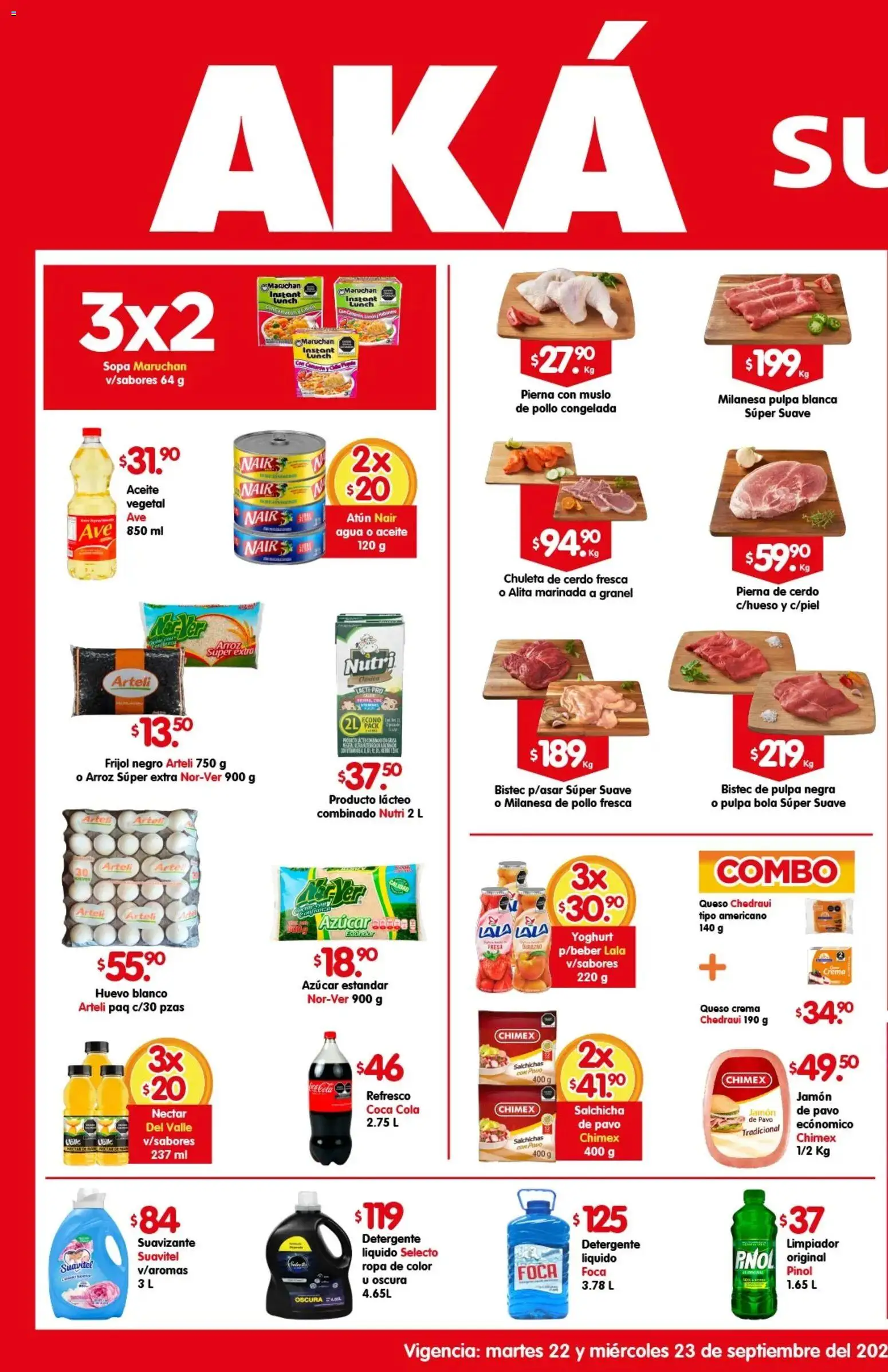 Nuevas ofertas de Arteli válidas en toda la República Mexicana desde el 22/09/2026. ¡Encuentra las mejores ofertas en Arteli folleto Aká Super Bodega! | Página: 1 | Productos: Detergente, Agua, Aceite, Limpiador