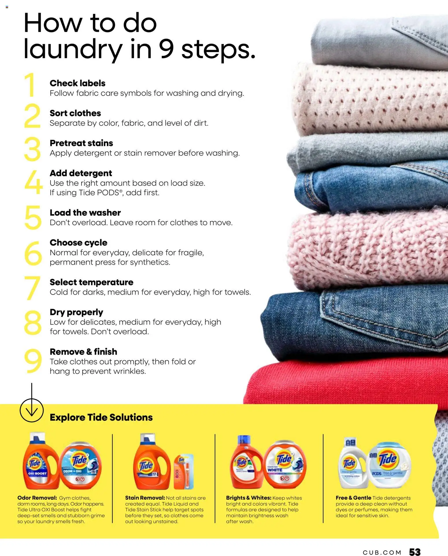 Cub Foods Magazine - valid from 06/01/2026 | Page: 53 | Products: Press, Stain remover, Clothes, Washer