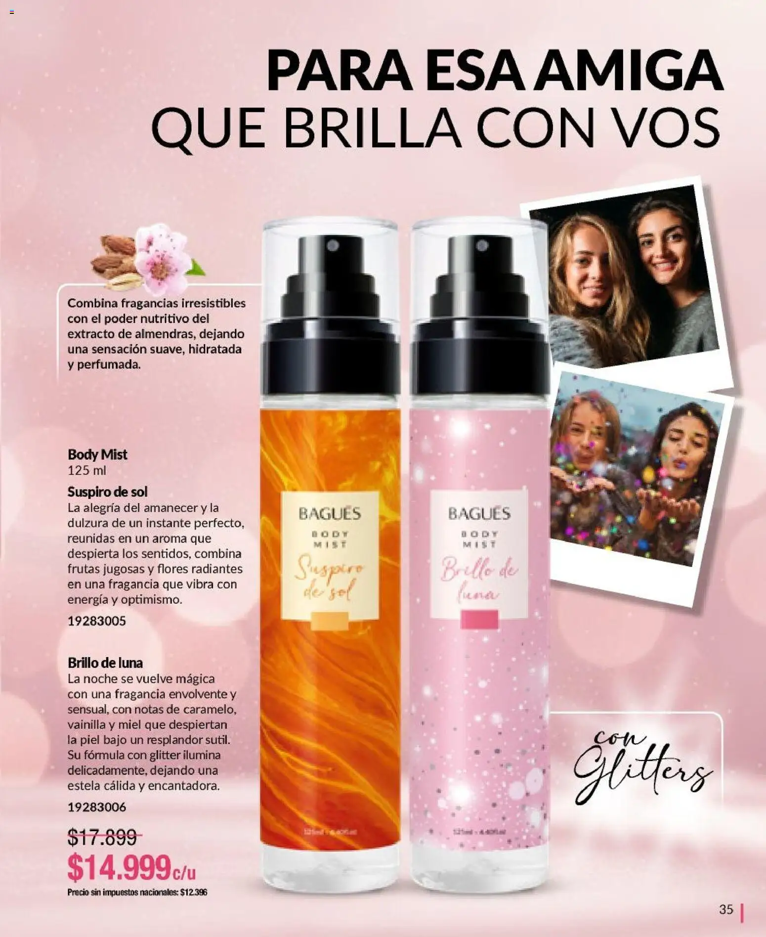 Bagués - Catálogo │ válido desde el 29/06/2026 | Página: 35 | Productos: Body, Fragancia, Brillo, Glitter