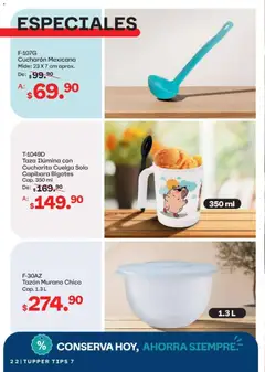 Vista previa de Tupperware catálogo, nuevo folleto de la tienda, válido en México a partir del 15.06.2026 | Página: 22 | Productos: Taza, Tupper, Cucharón