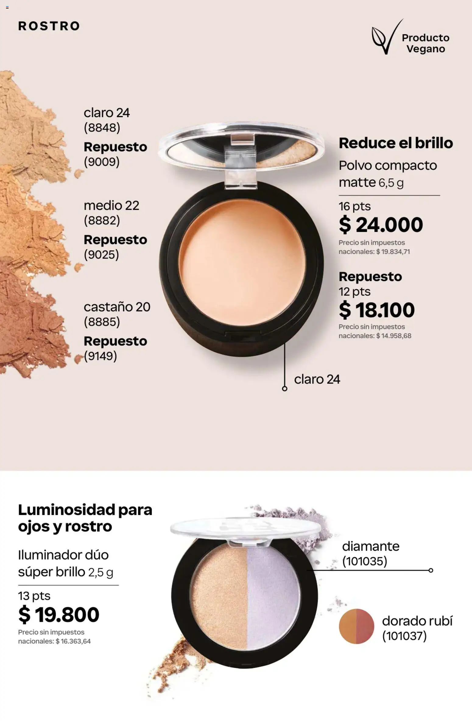 Catálogo Natura Ciclo 7 │ válido desde el 06.05.2026 | Página: 139 | Productos: Iluminador, Polvo, Brillo, Polvo compacto