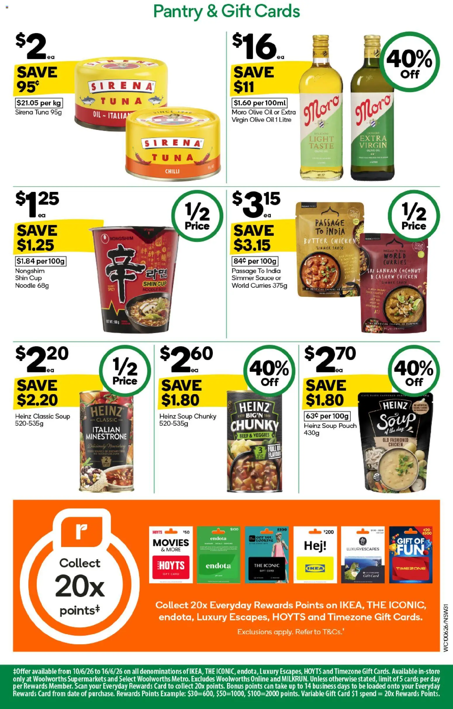 Woolworths catalogue - valid from 10.06.2026 | Page: 31 | Products: Butter, Chicken, Olive oil, Sauce