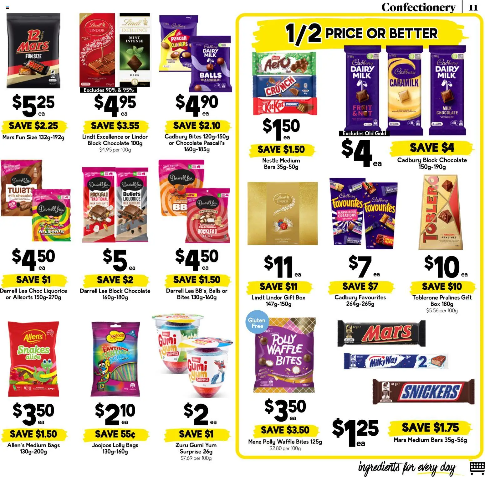 Drakes catalogue - valid from 12/08/2026 | Page: 11 | Products: Ingredients, Milk, Dairy, Lindt