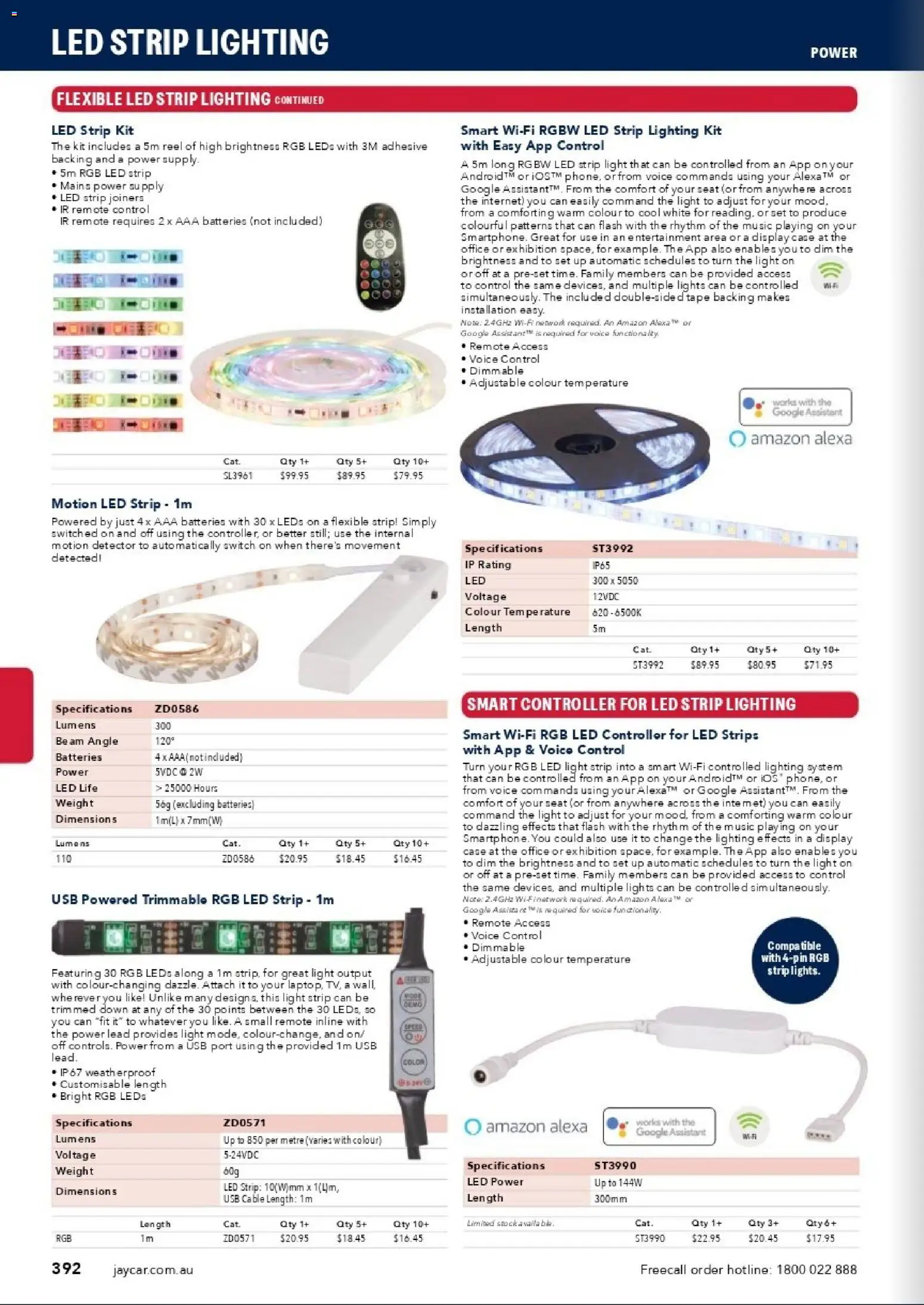 Jaycar catalogue - valid from 31/08/2026 | Page: 390 | Products: LED light, Batteries, Case, Remote control