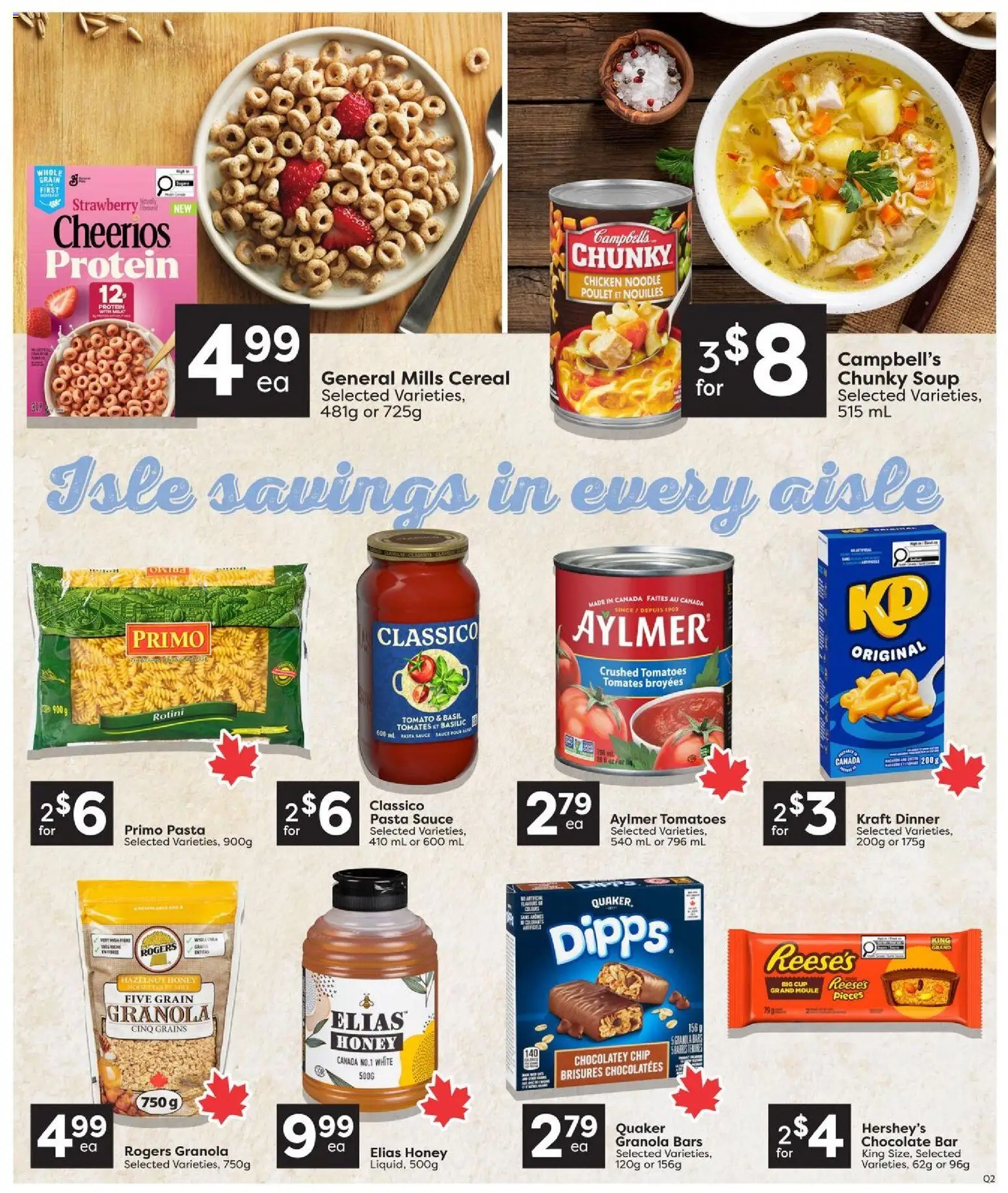 Quality Foods flyer valid from Aug 6, 2026 | Page: 10 | Products: Pasta, Tomato, Honey, Chicken