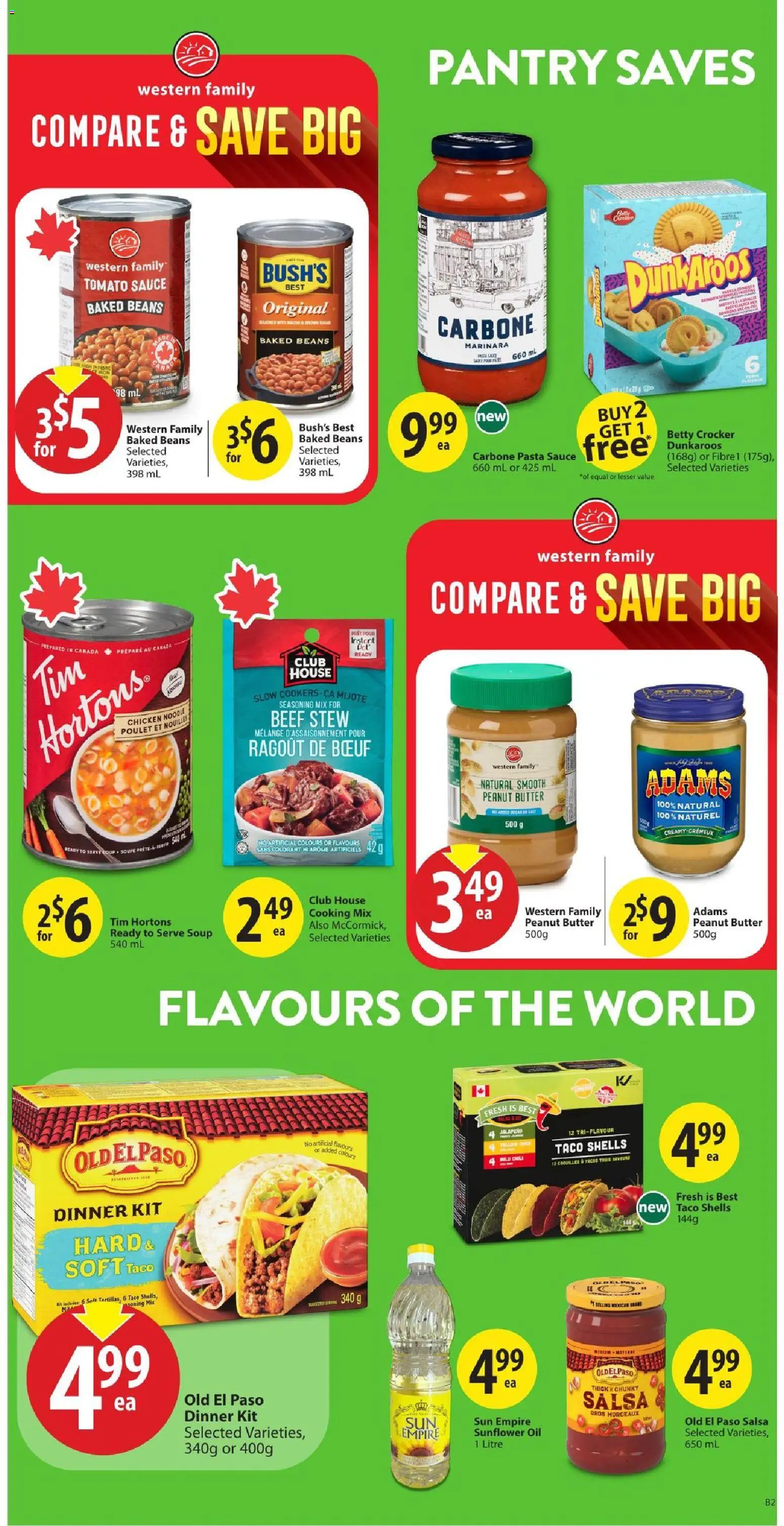 Save on foods flyer valid from Jul 30, 2026 | Page: 18 | Products: Beef, Pasta, Butter, Oil
