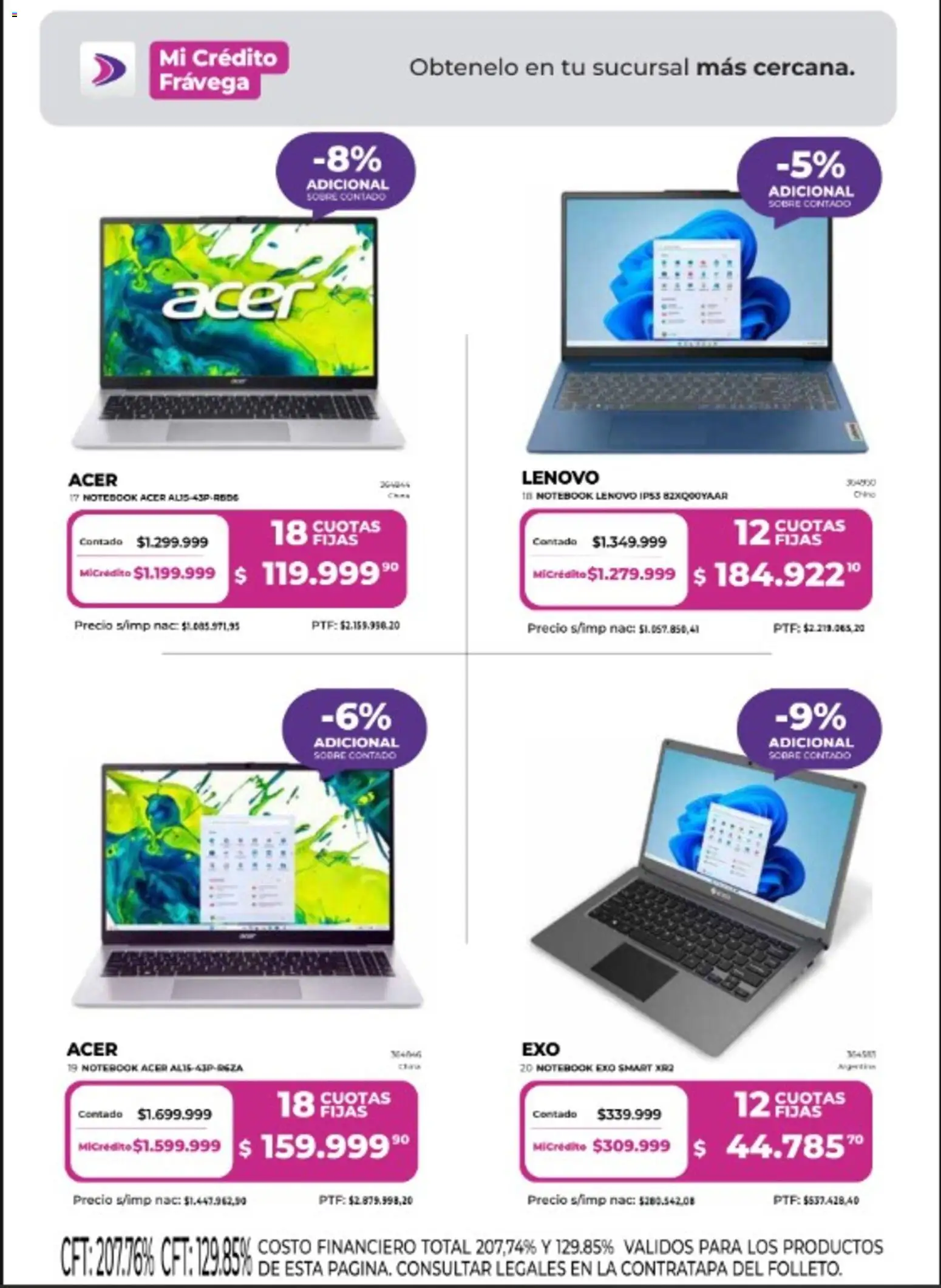 Frávega ofertas │ válido desde el 06.05.2026 | Página: 6 | Productos: Sobre, Notebook