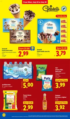Preview of Lidl weekly ads valid from 07/22/2026 | Page: 30 | Products: Cheese, Chocolate, Raisins, Water