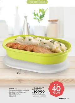 Vista previa Tupperware Folleto válido desde el 01/09/2026 | Página: 60 | Productos: Fuente