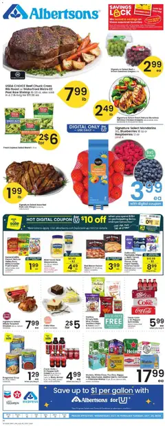 Preview of Albertsons weekly ads valid from 10/14/2026