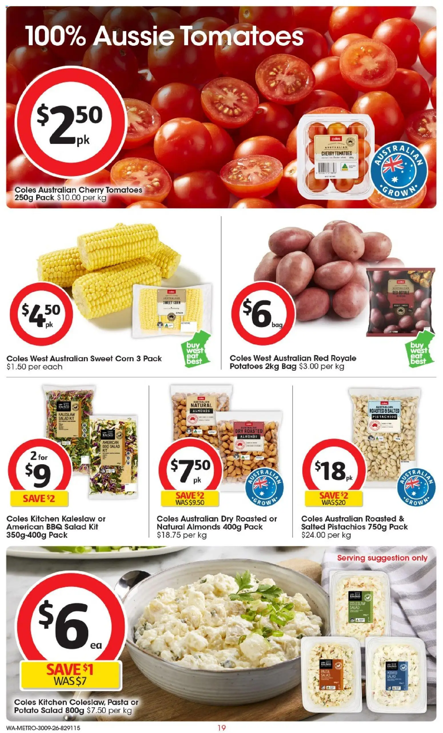 Coles catalogue - valid from 30/09/2026 | Page: 19 | Products: Apples, Kiwifruit, Mandarins, Bag