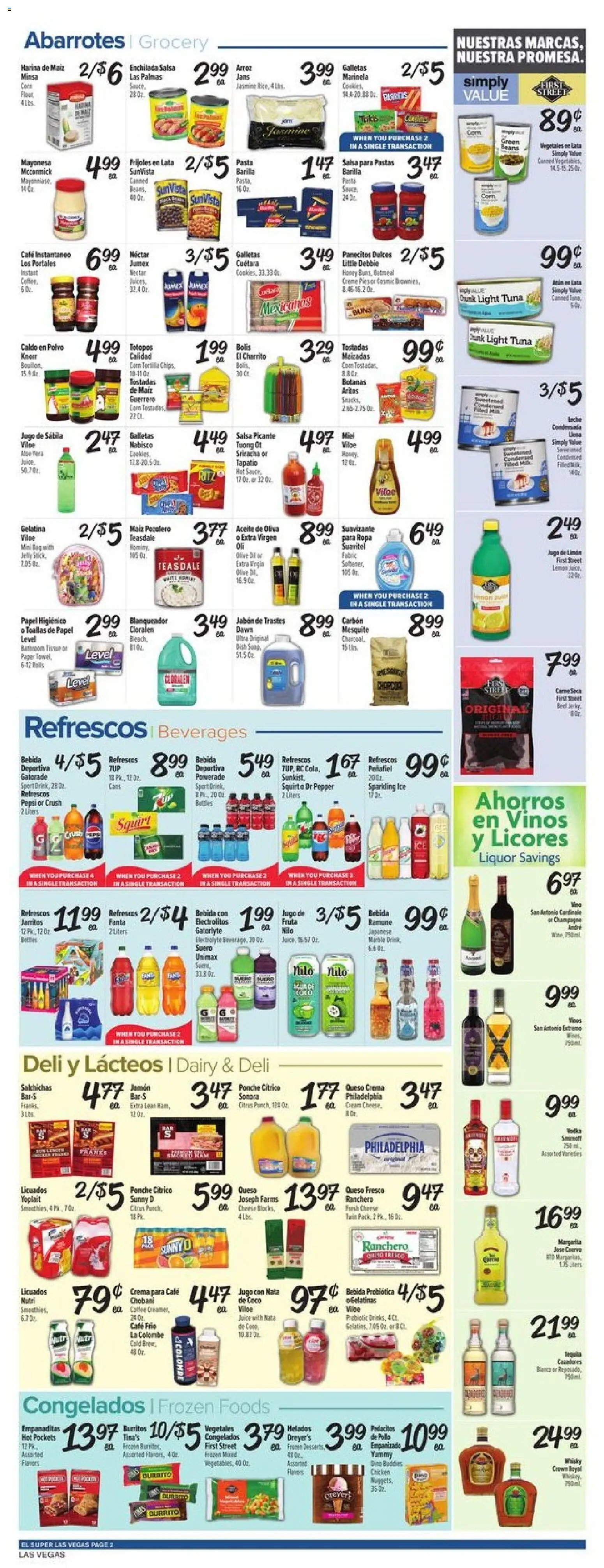El Super Weekly Ad - NV - valid from 13.05.2026 | Page: 2 | Products: Cheese, Juice, Pasta, Cream