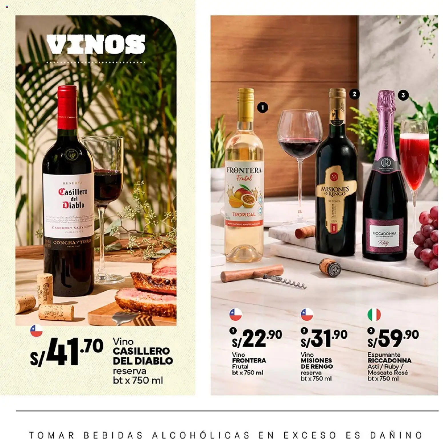 Catálogo Plaza Vea válido desde 24/08/2026 | Página: 18 | Productos: Bebidas, Vino