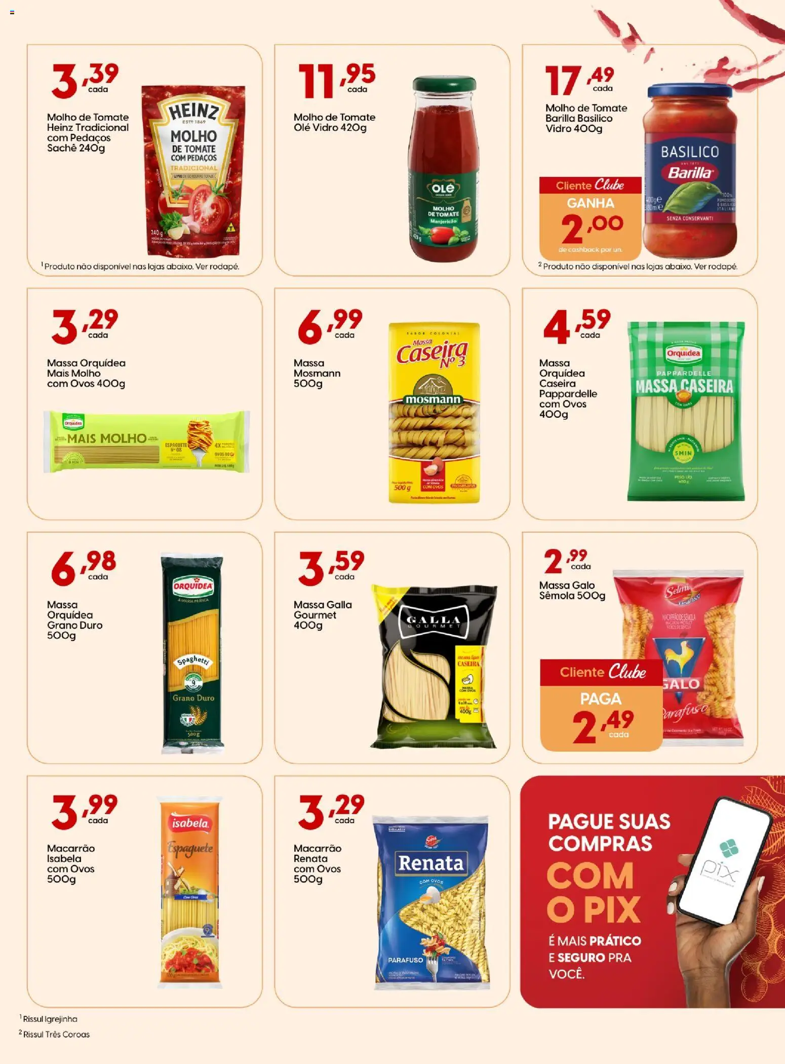 Rissul Folheto - válido de 05.06.2026 | Página: 10 | Produtos: Espaguete, Manjericão, Massa, Rodapé