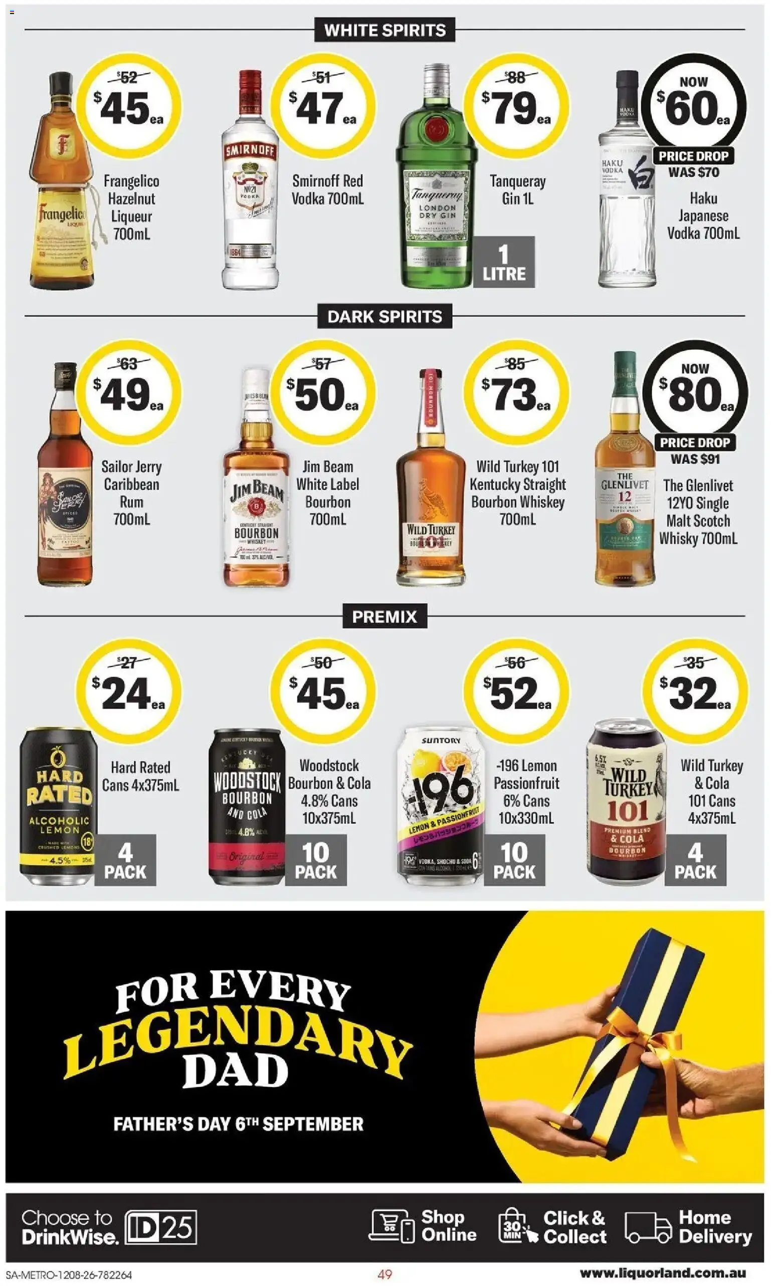 Coles catalogue - valid from 12/08/2026 | Page: 49 | Products: Bourbon, Gin, Rum, Caribbean rum