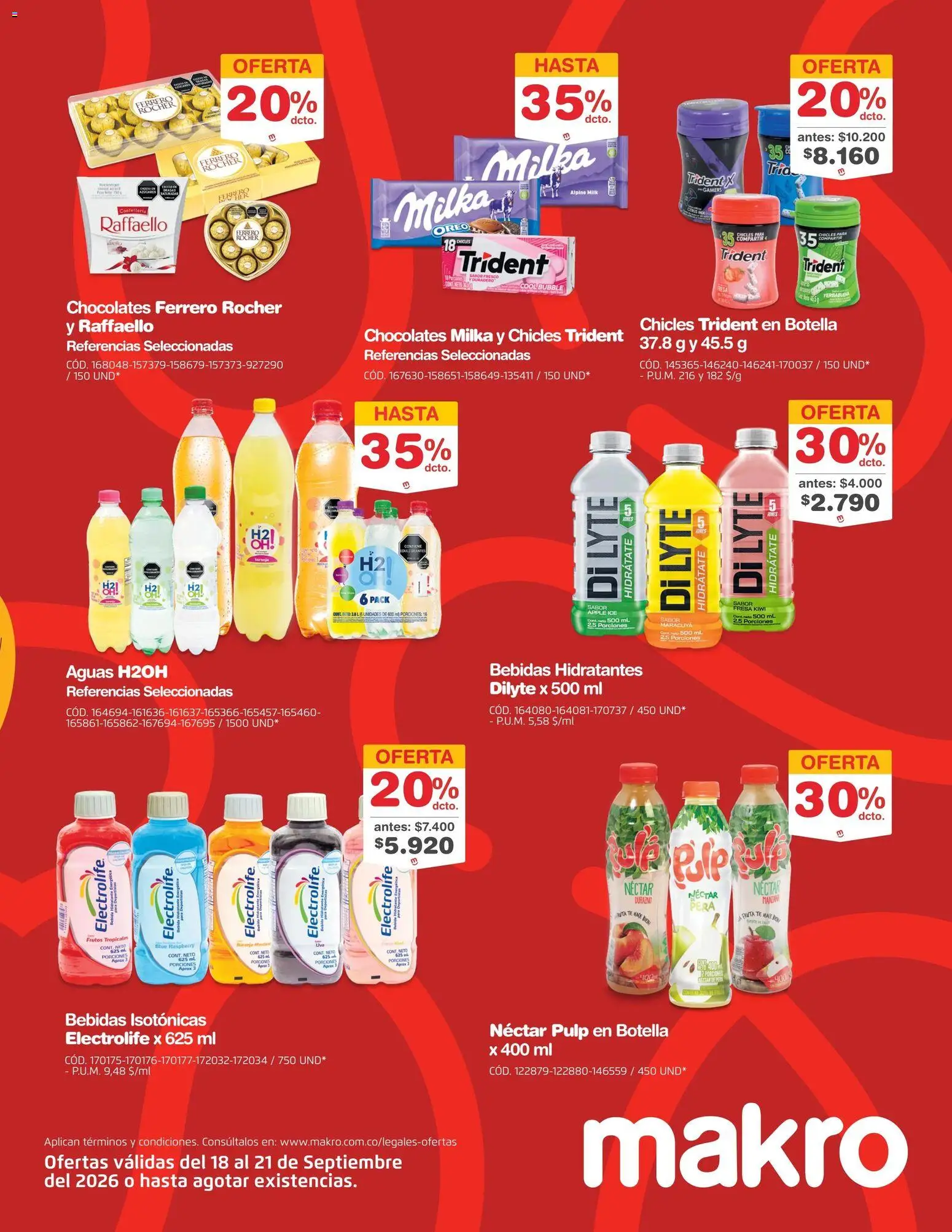 Makro revista - valida desde el 18/09/2026 | Página: 5 | Productos: Oreo, Ferrero Rocher, Maracuyá, Chocolates