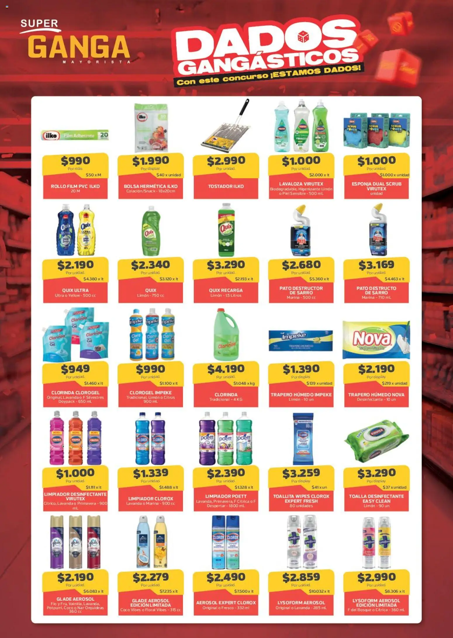 Super Ganga Ofertas │ válido desde el 16.06.2026 | Página: 10 | Productos: Bolsa, Limpiador, Desinfectante, Cloro