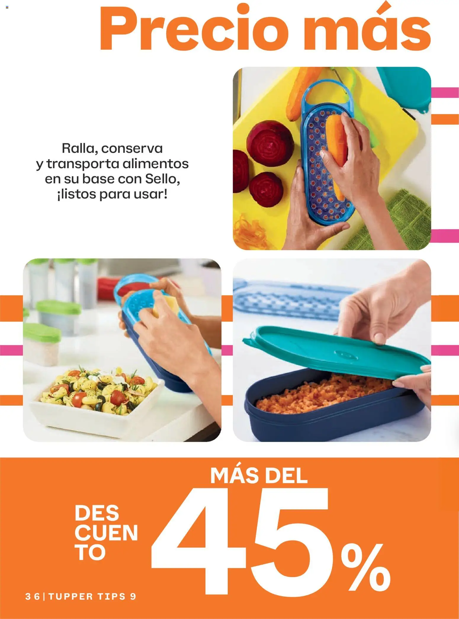 Nuevas ofertas de Tupperware válidas en toda la República Mexicana desde el 10/08/2026. ¡Encuentra las mejores ofertas en Tupperware catálogo! | Página: 36 | Productos: Alimentos, Tupper