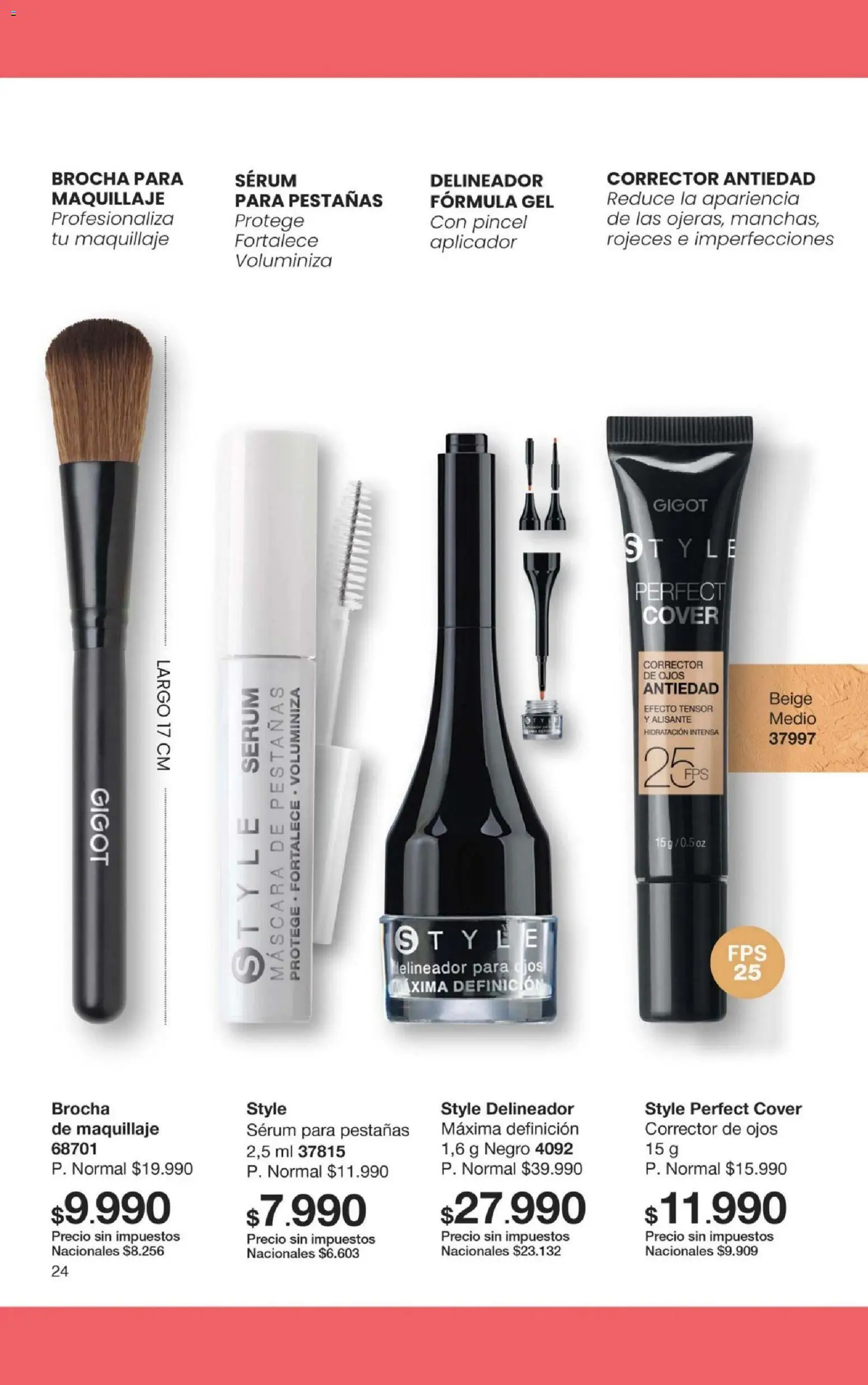 Gigot - CAMPAÑA 12 │ válido desde el 31/07/2026 | Página: 30 | Productos: Maquillaje, Pincel, Serum, Delineador