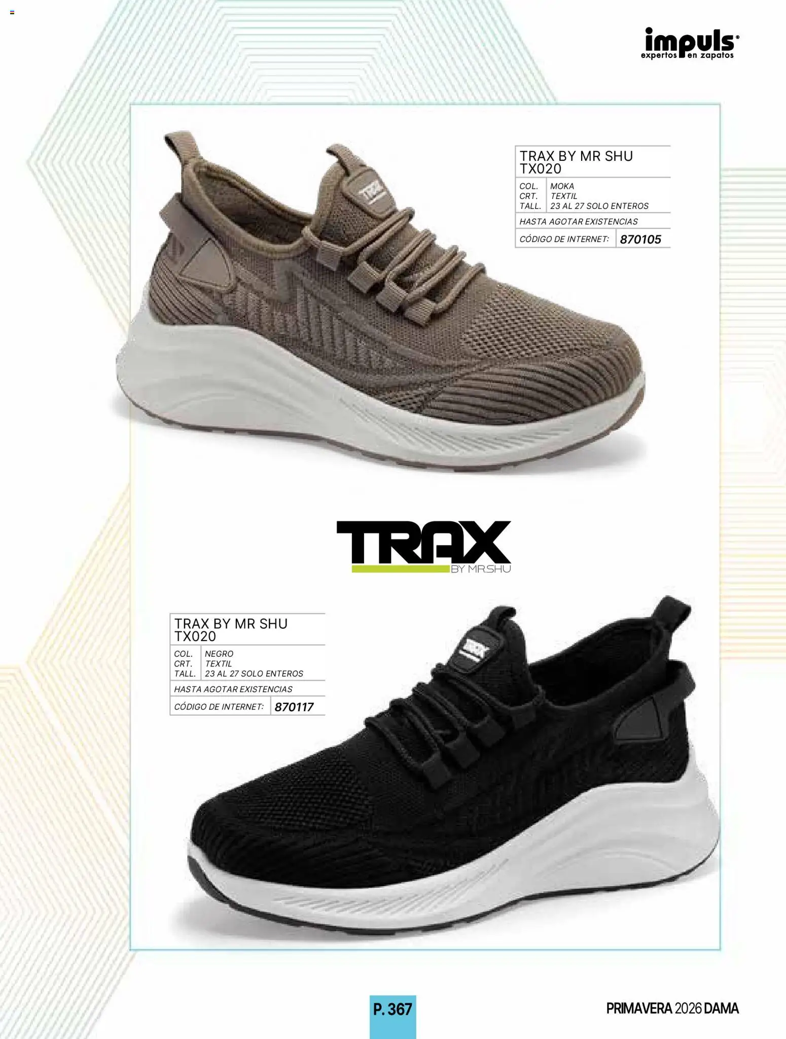 Nuevas ofertas de Impuls válidas en toda la República Mexicana desde el 01.01.2026. ¡Encuentra las mejores ofertas en Impuls catálogo Primavera! | Página: 369 | Productos: Zapatos