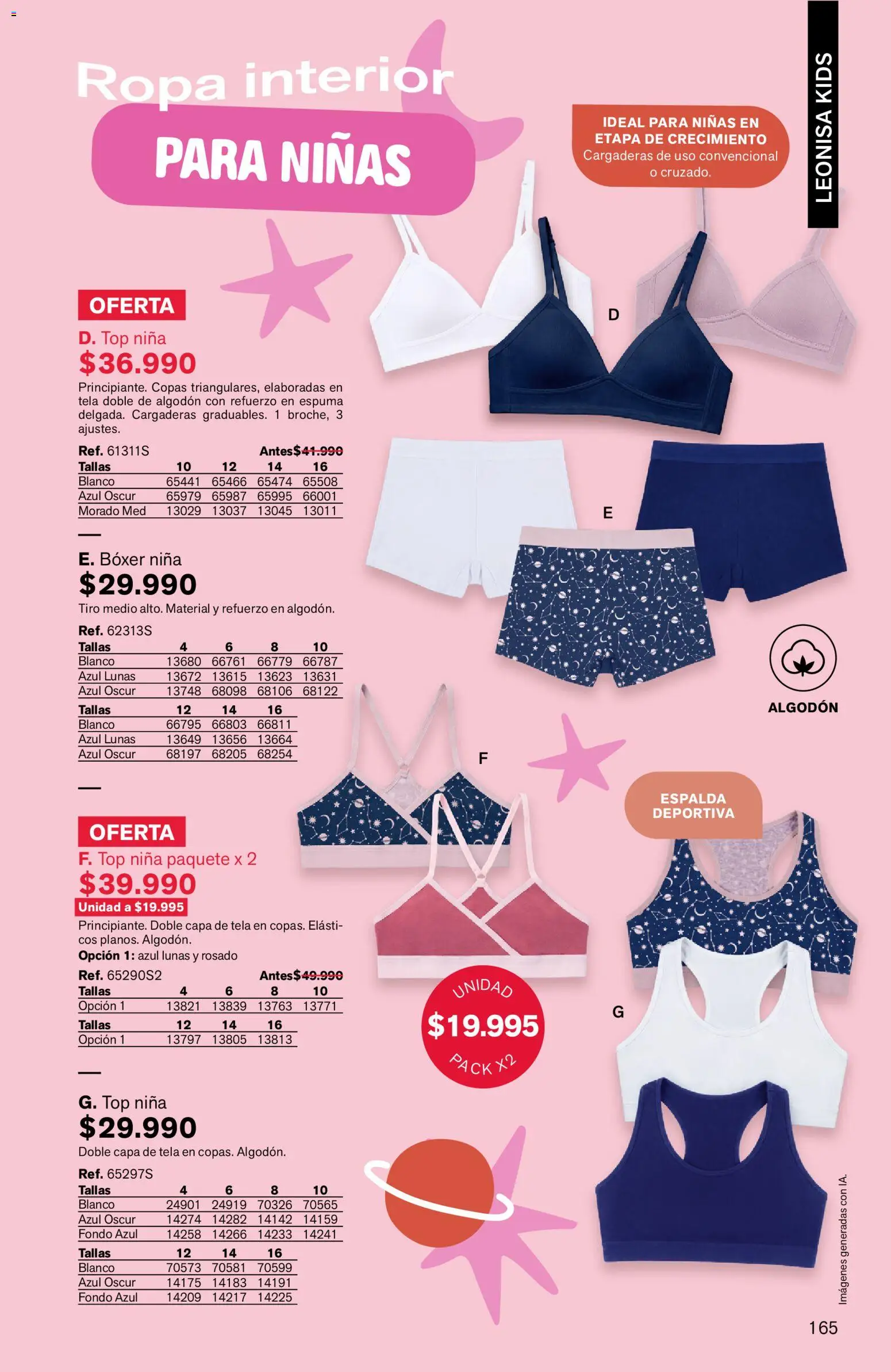 Leonisa revista - valida desde el 24/08/2026 | Página: 165 | Productos: Espuma, Algodón, Ropa, Ropa interior