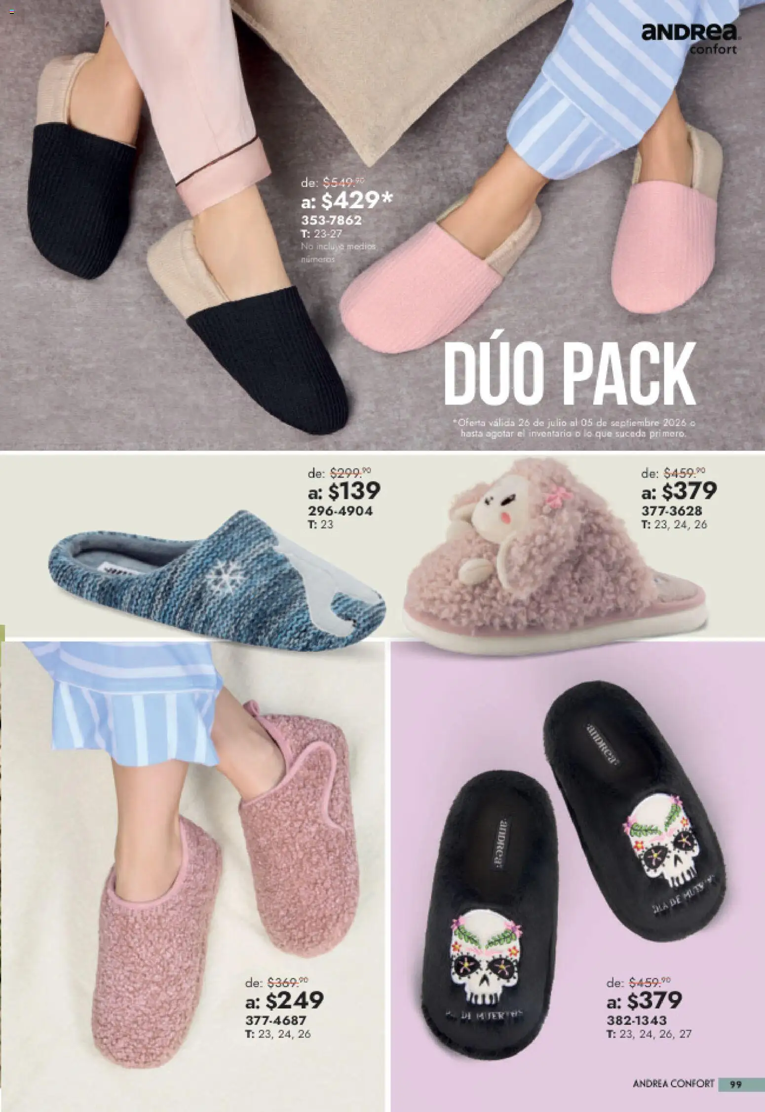 Nuevas ofertas de Andrea válidas en toda la República Mexicana desde el 26/07/2026. ¡Encuentra las mejores ofertas en Andrea catálogo Outlet! | Página: 99