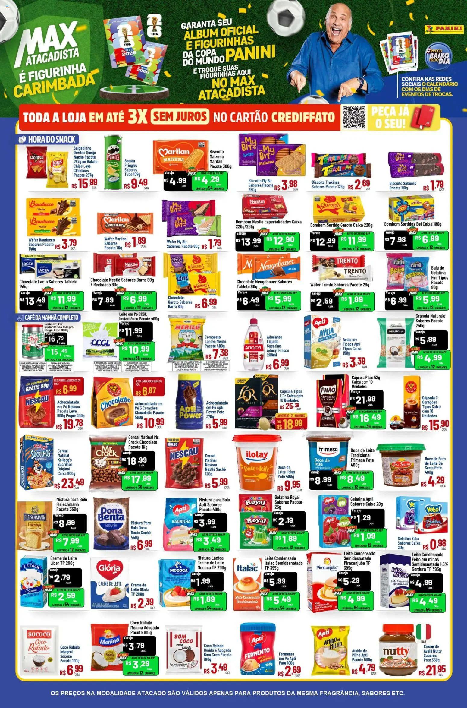 Max Atacadista Folheto - válido de 26.05.2026 | Página: 3 | Produtos: Cará, Biscoito, Nescau, Gelatina