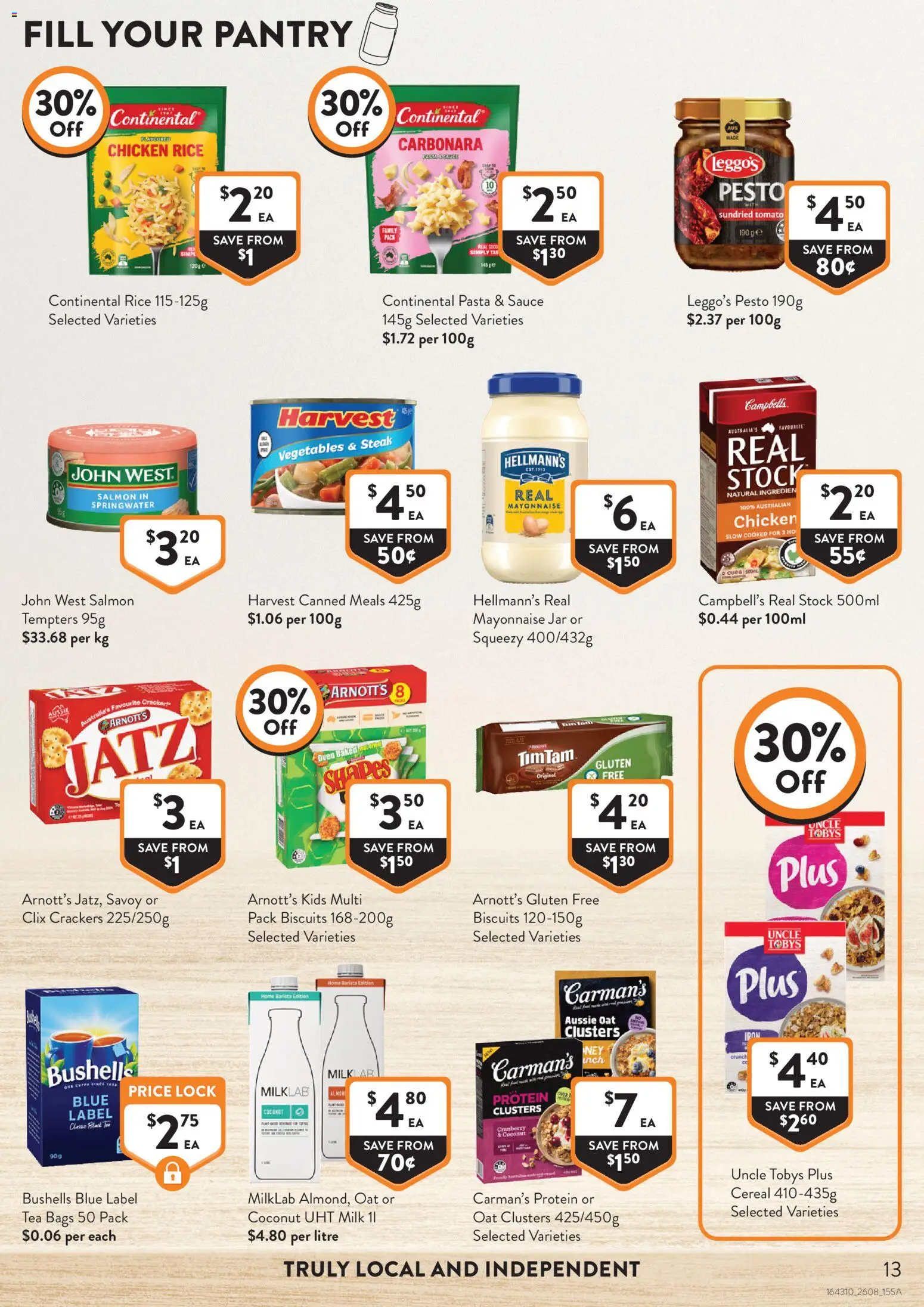 Foodworks catalogue - valid from 26/08/2026 | Page: 13 | Products: Cereal, Steak, Salmon, Mayonnaise