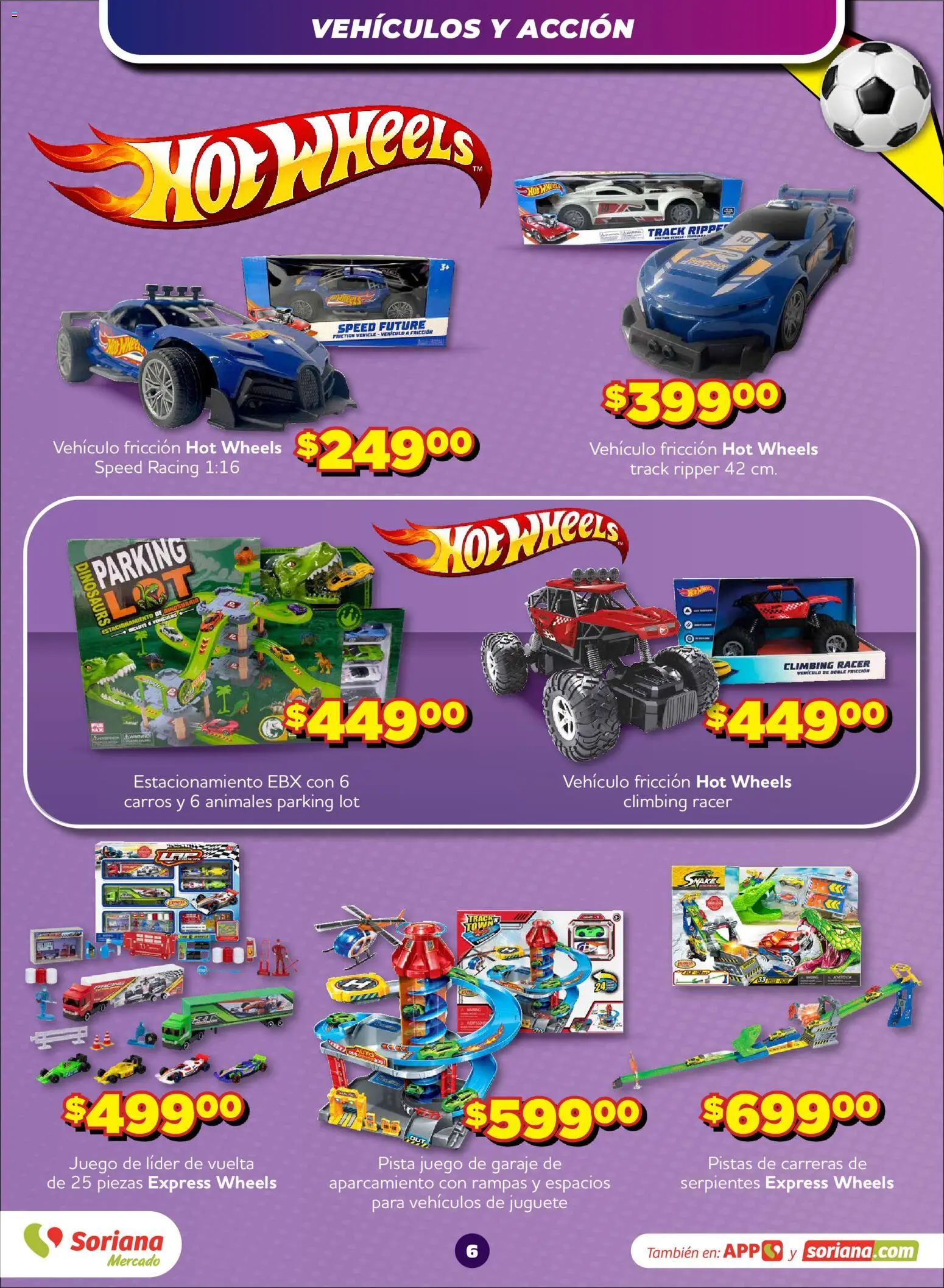 Nuevas ofertas de Soriana válidas en toda la República Mexicana desde el 15/10/2026. ¡Encuentra las mejores ofertas en Soriana folleto Mercado del Juguete! | Página: 7