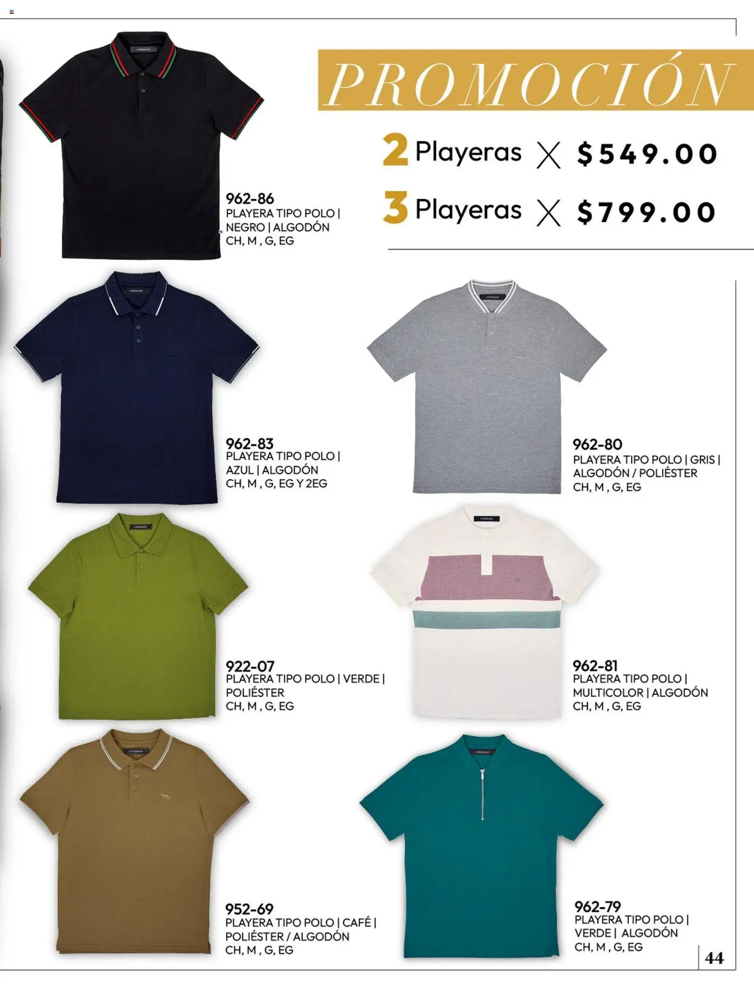 Nuevas ofertas de Cklass válidas en toda la República Mexicana desde el 08/07/2026. ¡Encuentra las mejores ofertas en Cklass catálogo Ropa caballero! | Página: 45 | Productos: Café, Algodón, Playera