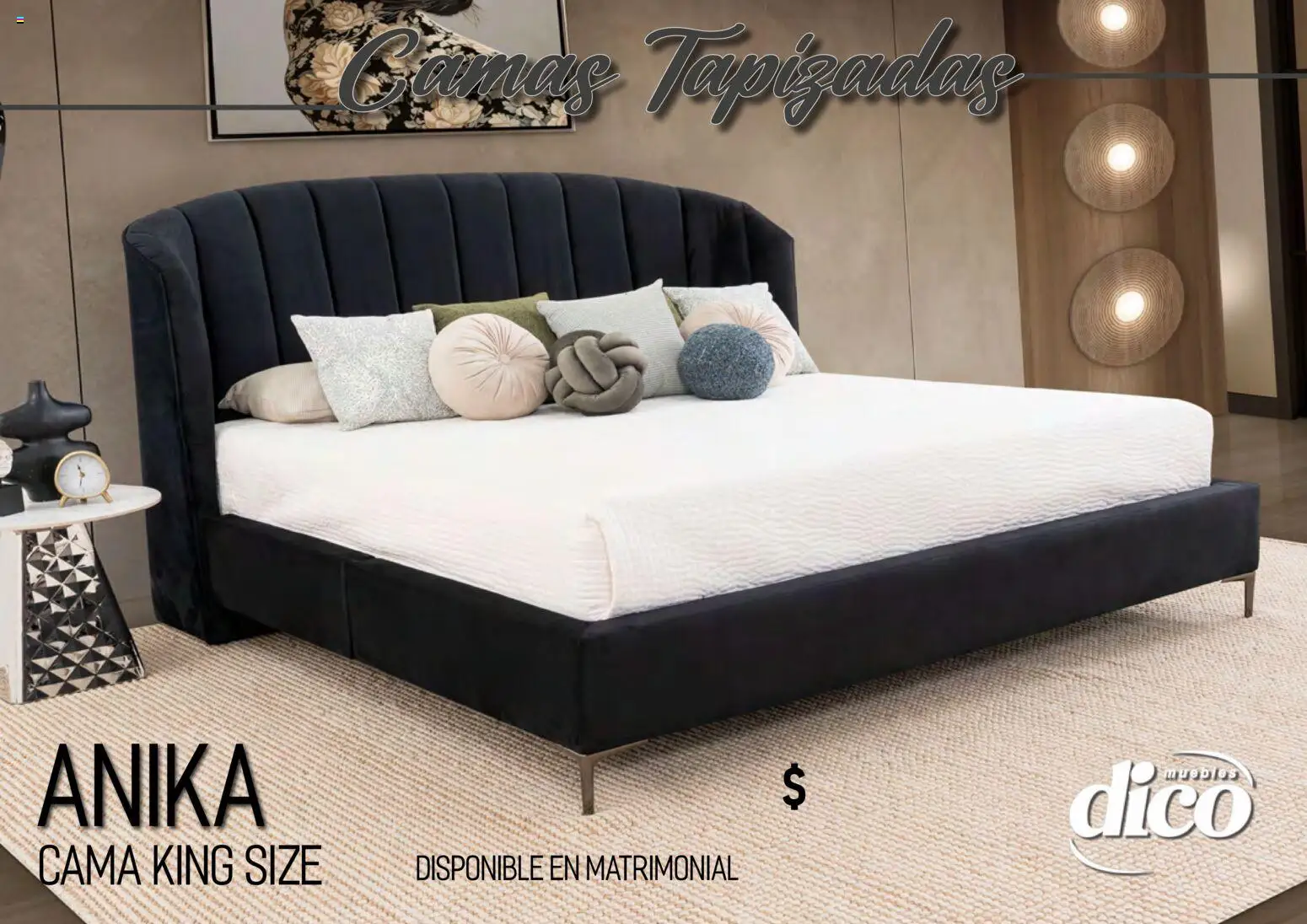 Nuevas ofertas de Muebles Dico válidas en toda la República Mexicana desde el 01.04.2026. ¡Encuentra las mejores ofertas en Muebles Dico catálogo Camas tapizadas ! | Página: 48 | Productos: Cama