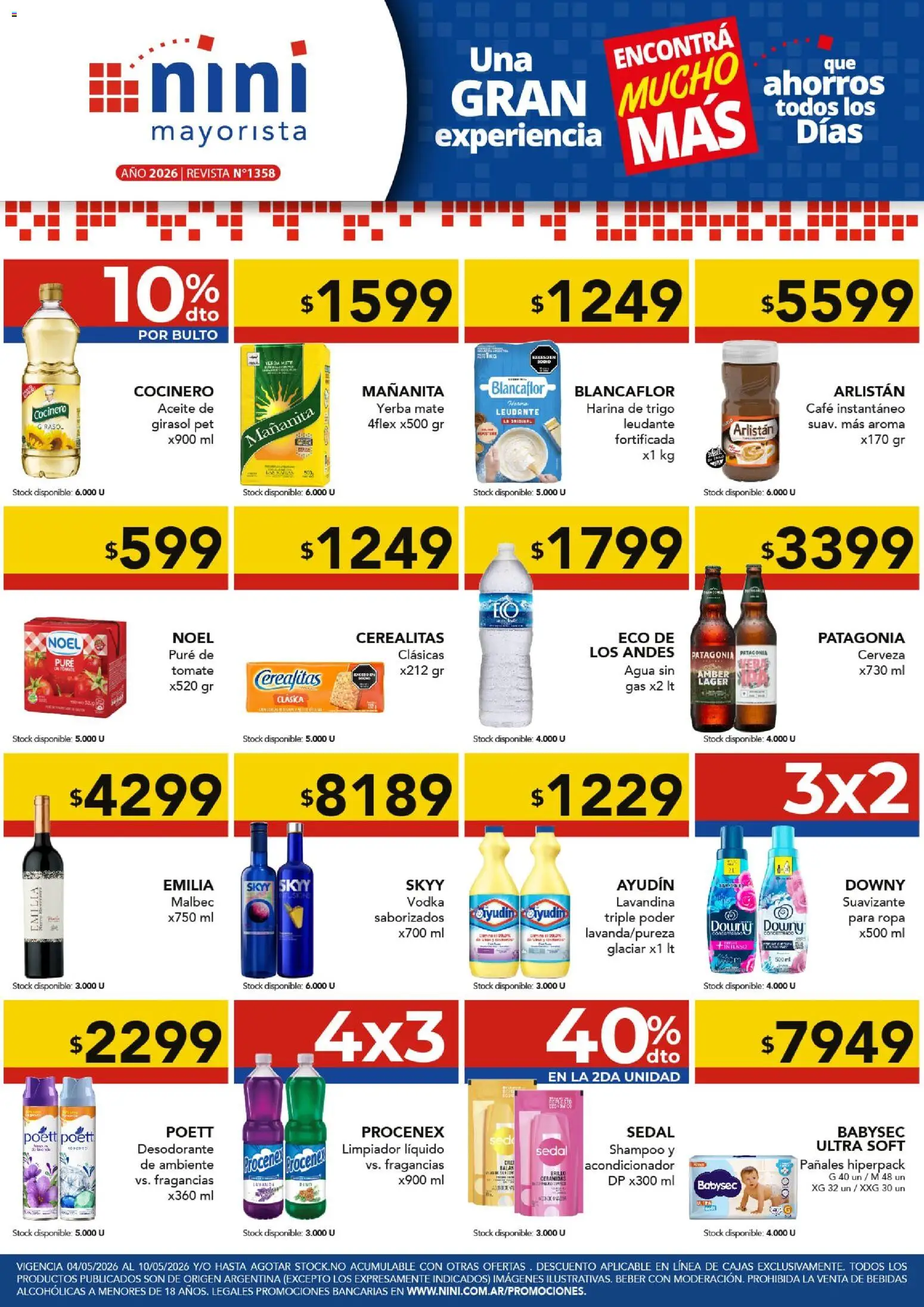 NINI Mayorista ofertas │ válido desde el 04.05.2026 | Página: 1 | Productos: Aceite, Shampoo, Brillo, Ropa