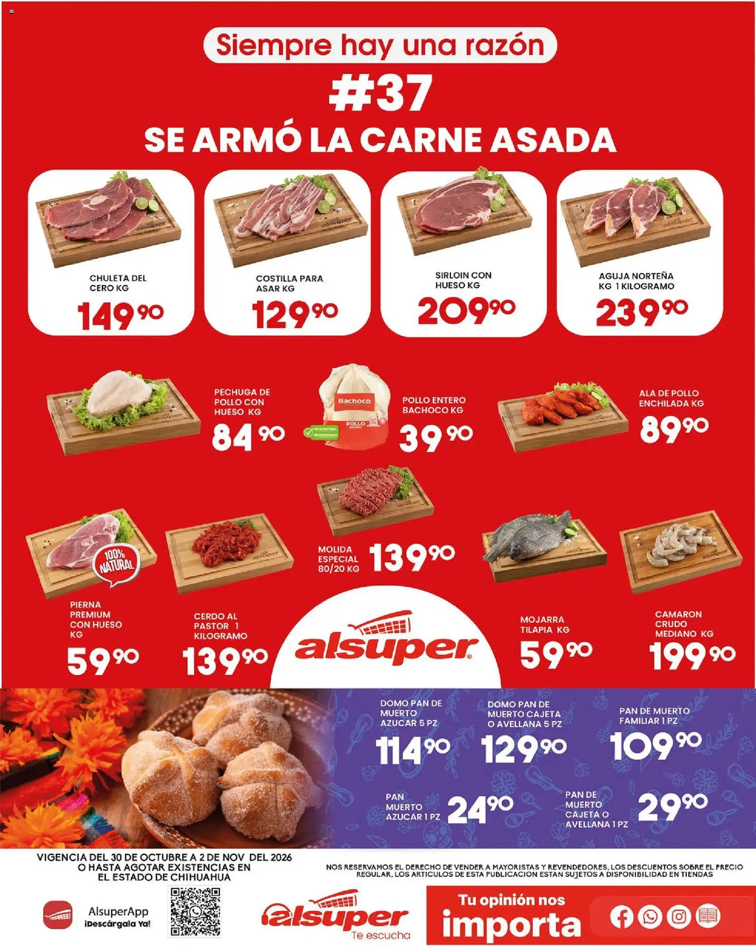Nuevas ofertas de Alsuper válidas en toda la República Mexicana desde el 30/10/2026. ¡Encuentra las mejores ofertas en Alsuper folleto! | Página: 1