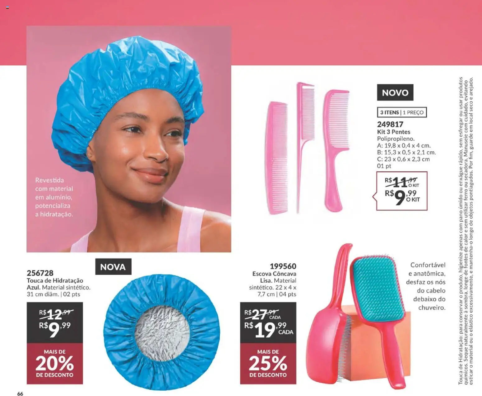 Avon Folheto - válido de 21/09/2026 | Página: 66 | Produtos: Ferro, Touca, Escova
