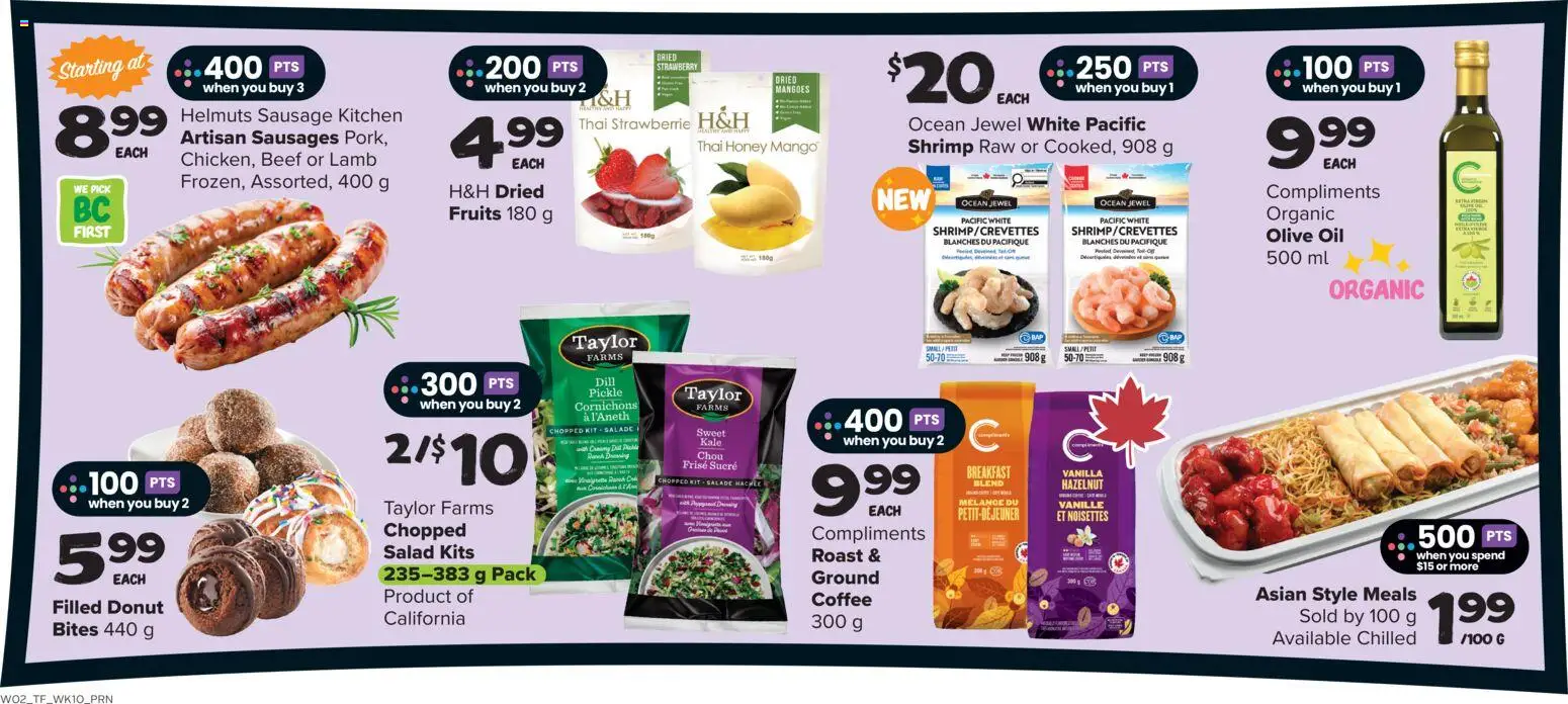 Thrifty Foods flyer valid from Jul 2, 2026 | Page: 10 | Products: Beef, Salad, Oil, Coffee