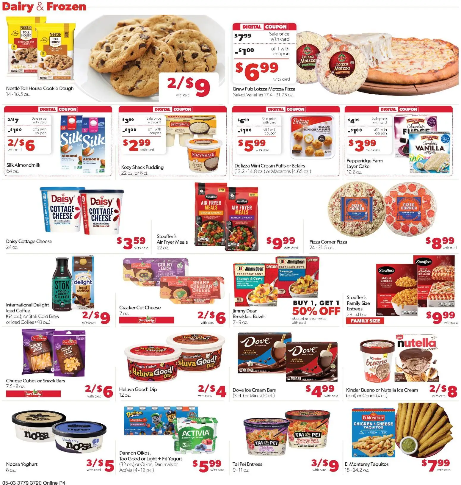 Family Fare Weekly Ad - NE - valid from 03.05.2026 | Page: 11 | Products: Pizza, Sauce, Chocolate Chip, Onion