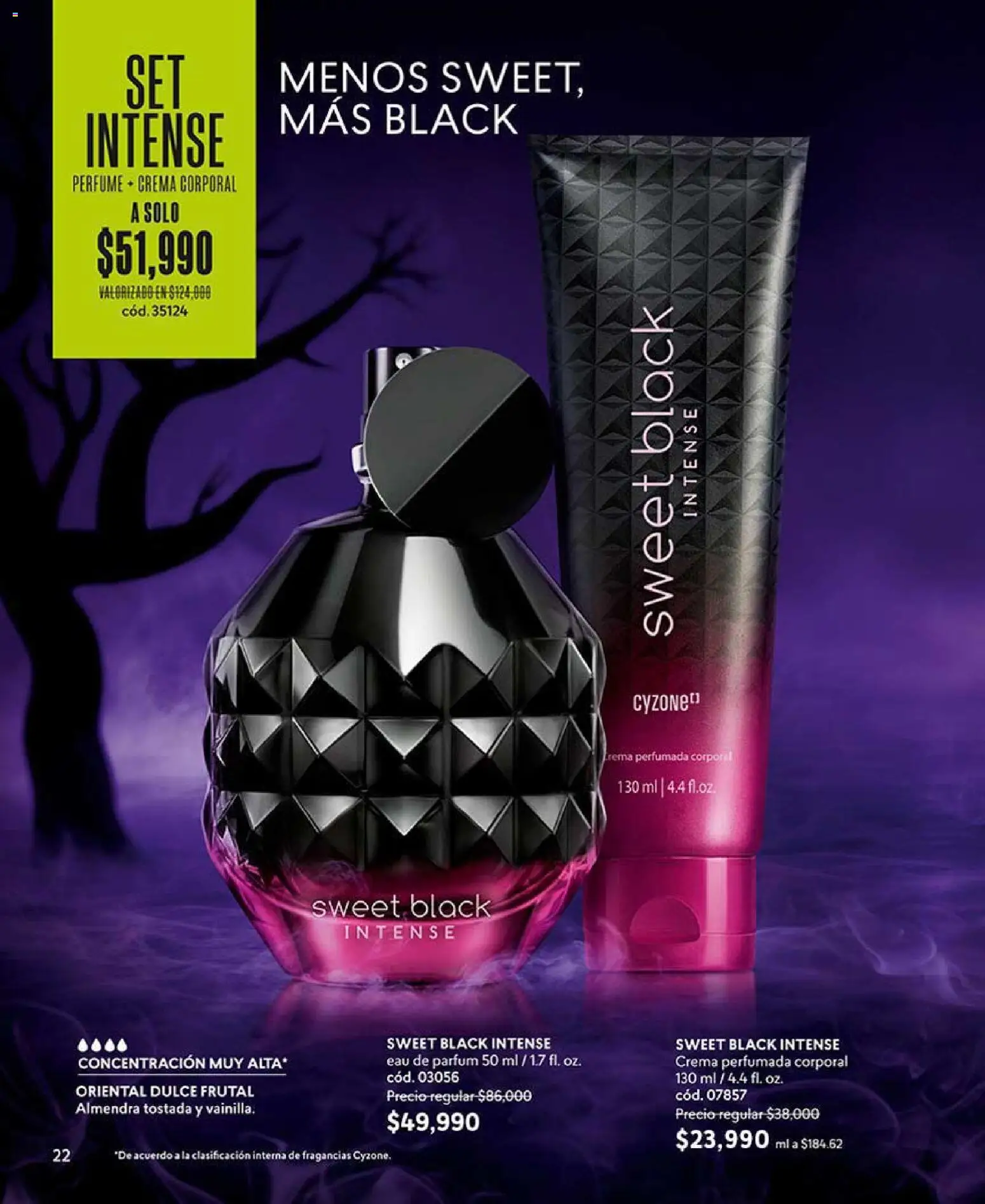 CyZone revista - valida desde el 07/09/2026 | Página: 22 | Productos: Almendra, Crema, Perfume