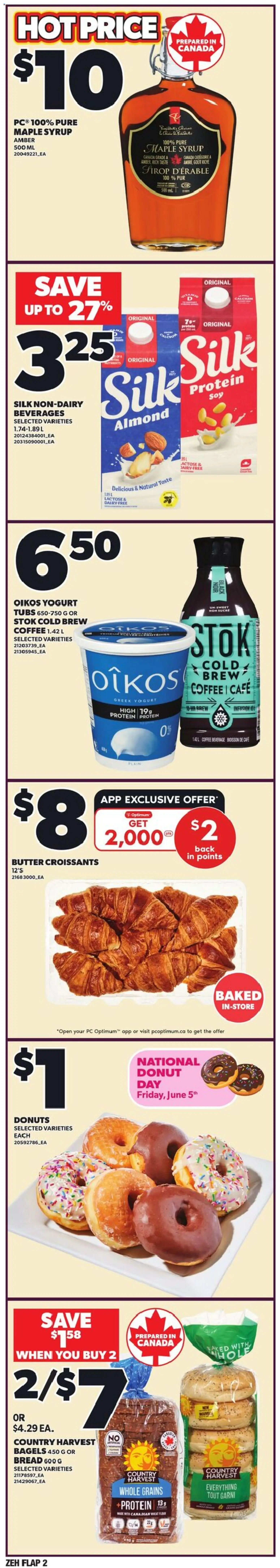 Zehrs flyer valid from 04.06.2026 | Page: 2 | Products: PC, Butter, Yogurt, Bread