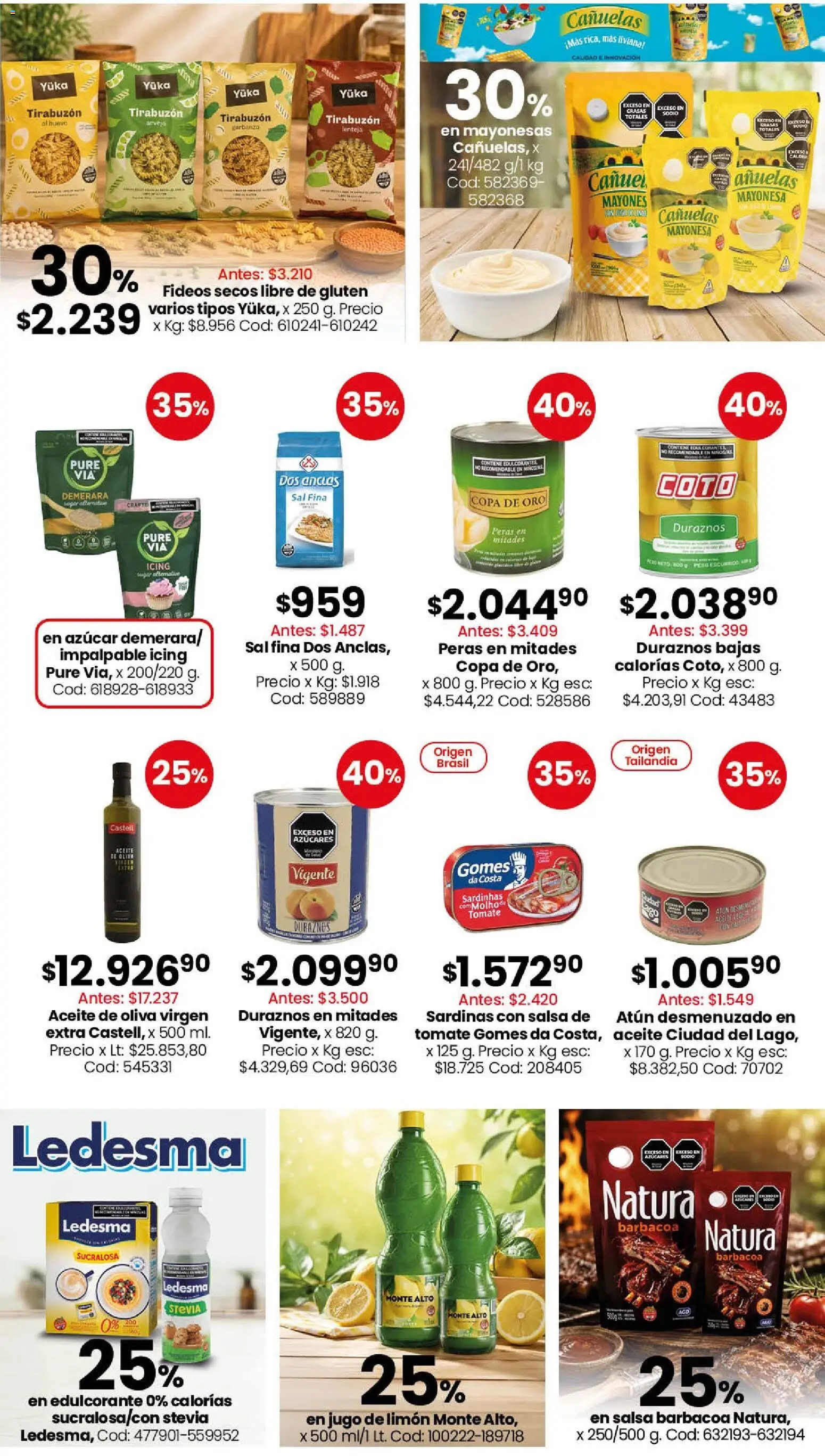 Coto - Almacén y bebidas │ válido desde el 13/07/2026 | Página: 3 | Productos: Azucar, Mayonesa, Atún, Fideos