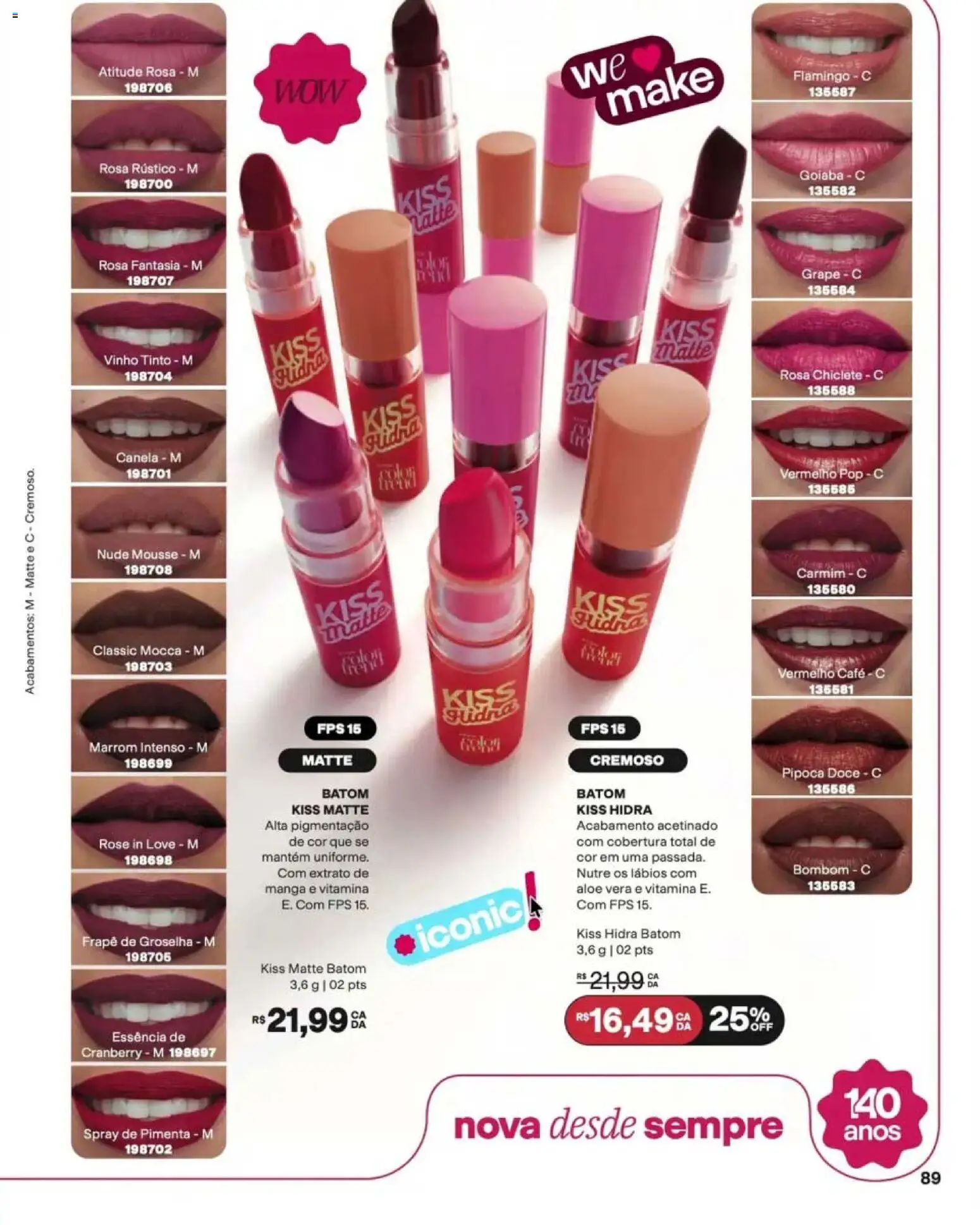 Avon Folheto - válido de 12/10/2026 | Página: 89 | Produtos: Cranberry, Fantasia, Bombom, Pipoca