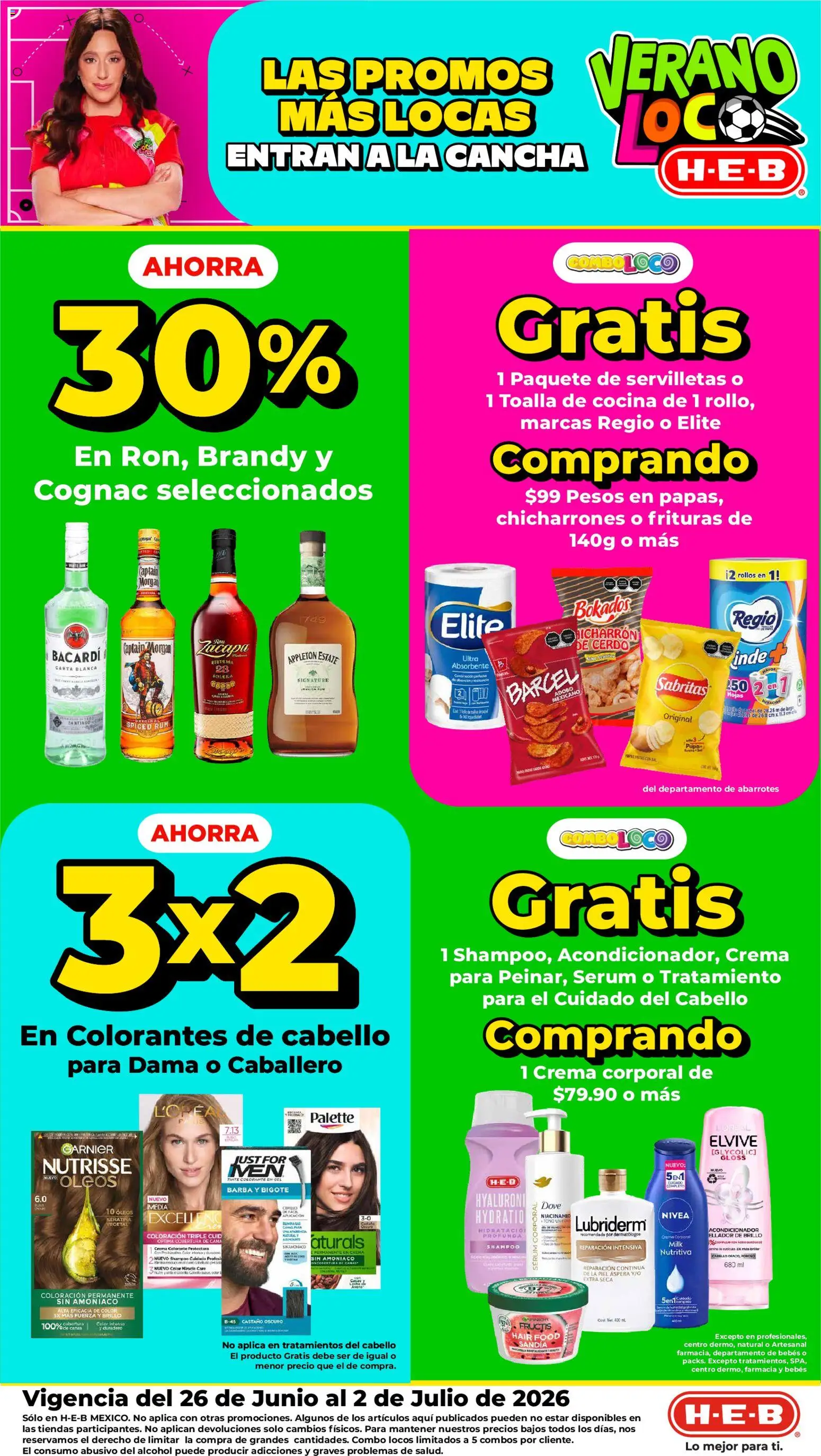Nuevas ofertas de H-E-B válidas en toda la República Mexicana desde el 26/06/2026. ¡Encuentra las mejores ofertas en H-E-B folleto! | Página: 1