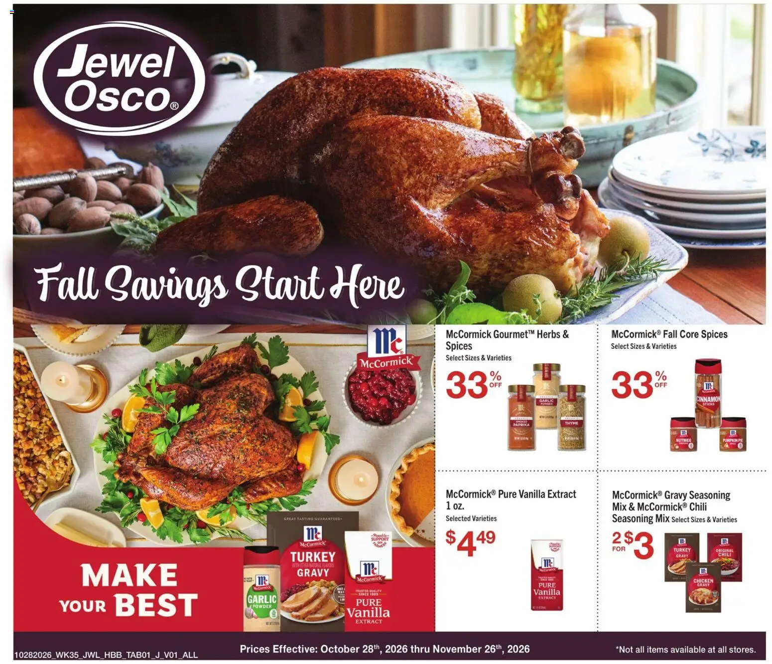 Jewel Osco Specialty Publication - valid from 10/28/2026 | Page: 1