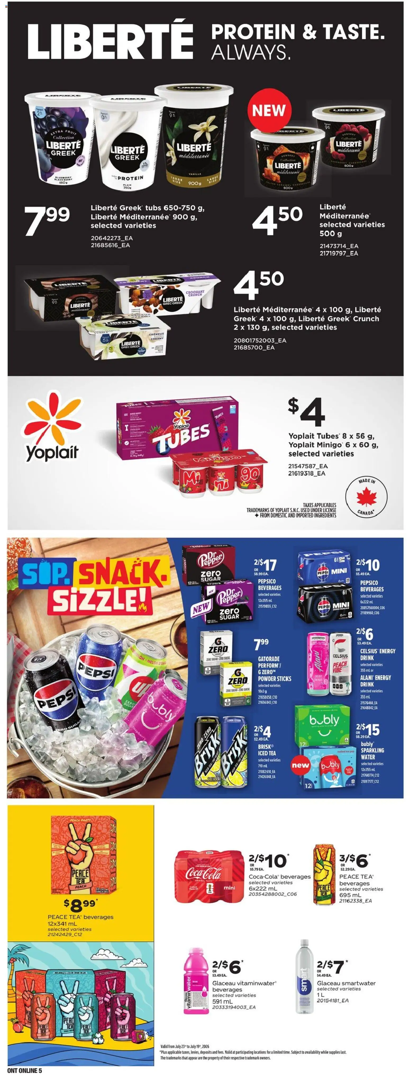 Zehrs flyer valid from Jul 23, 2026 | Page: 17 | Products: Sugar, Pepper, Powder, Protein