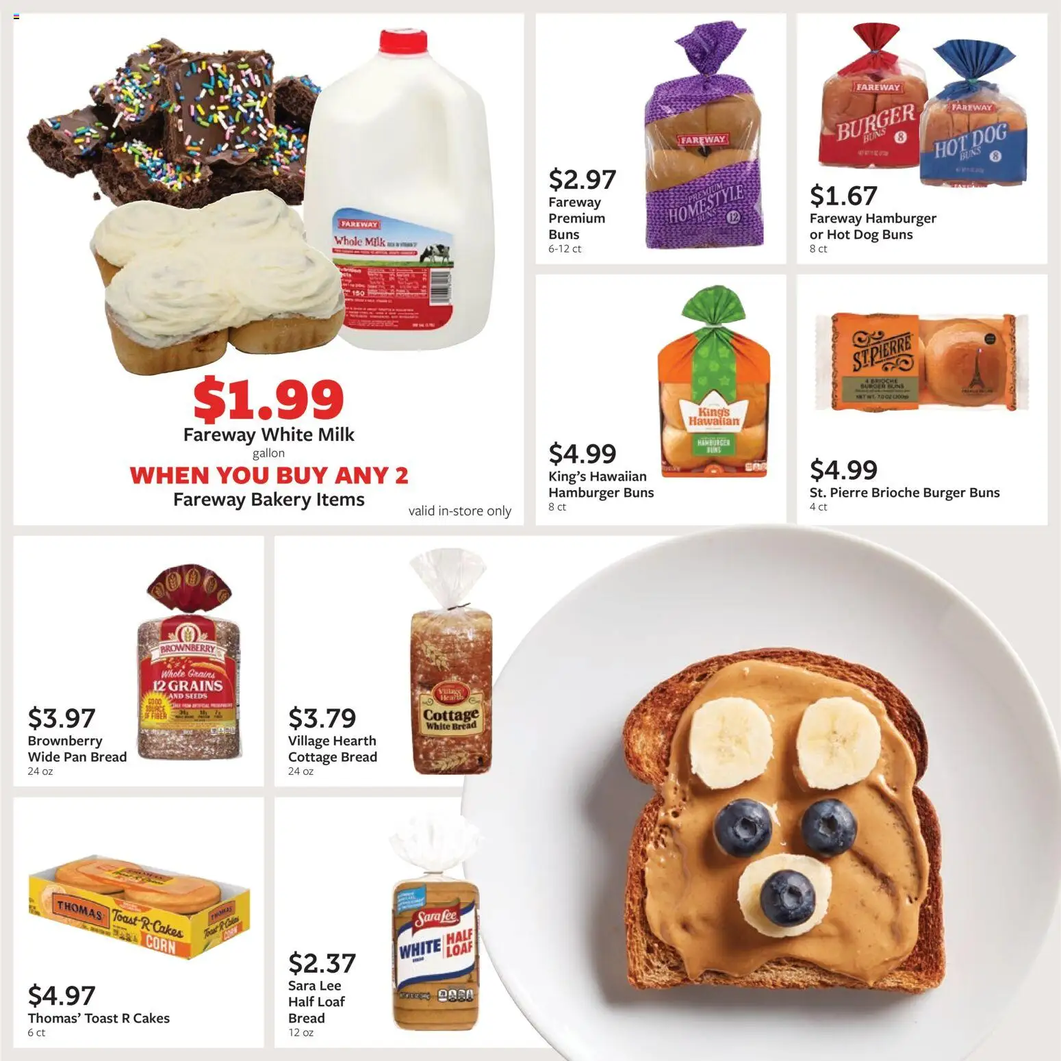 Fareway Monthly Ad - valid from 04.05.2026 | Page: 15 | Products: Bakery, Corn, Milk, Bread