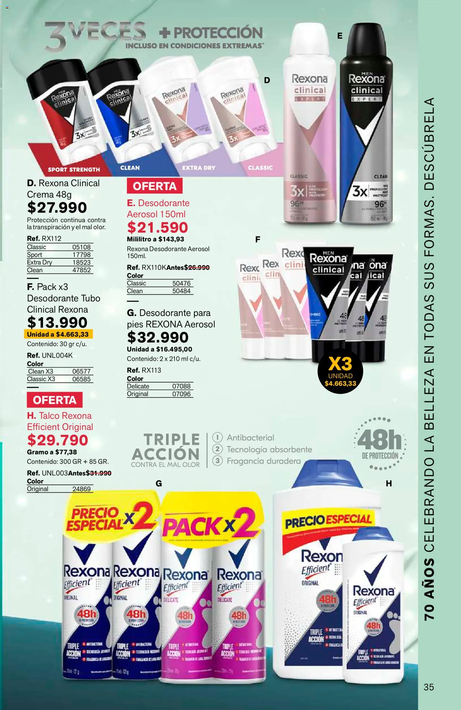 Leonisa revista - valida desde el 15/07/2026 | Página: 35 | Productos: Crema, Fragancia, Desodorante