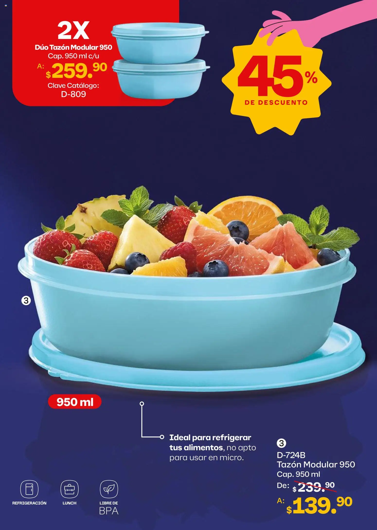 Nuevas ofertas de Tupperware válidas en toda la República Mexicana desde el 05/10/2026. ¡Encuentra las mejores ofertas en Tupperware catálogo! | Página: 7