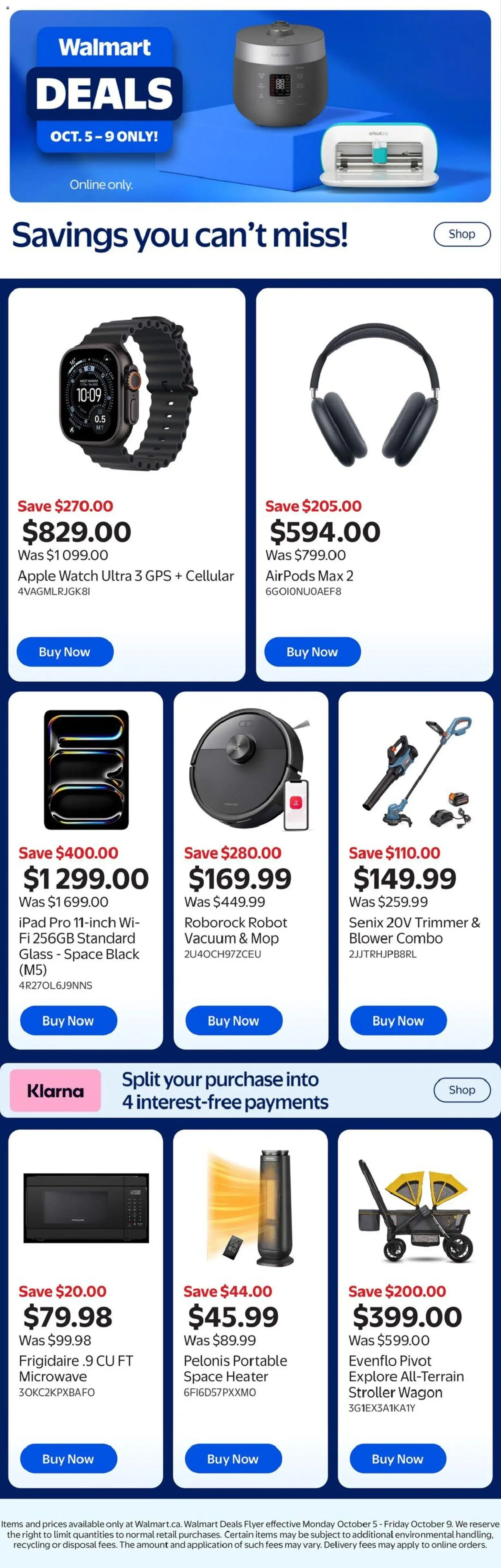 Walmart flyer valid from Oct 5, 2026 | Page: 1